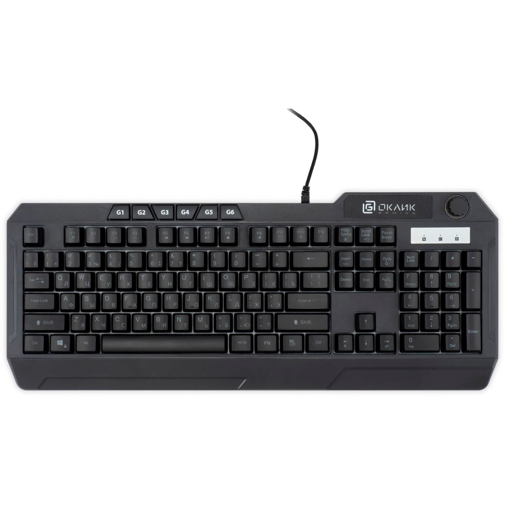 Клавиатура Oklick 715G (1680657) проводная, USB, черный