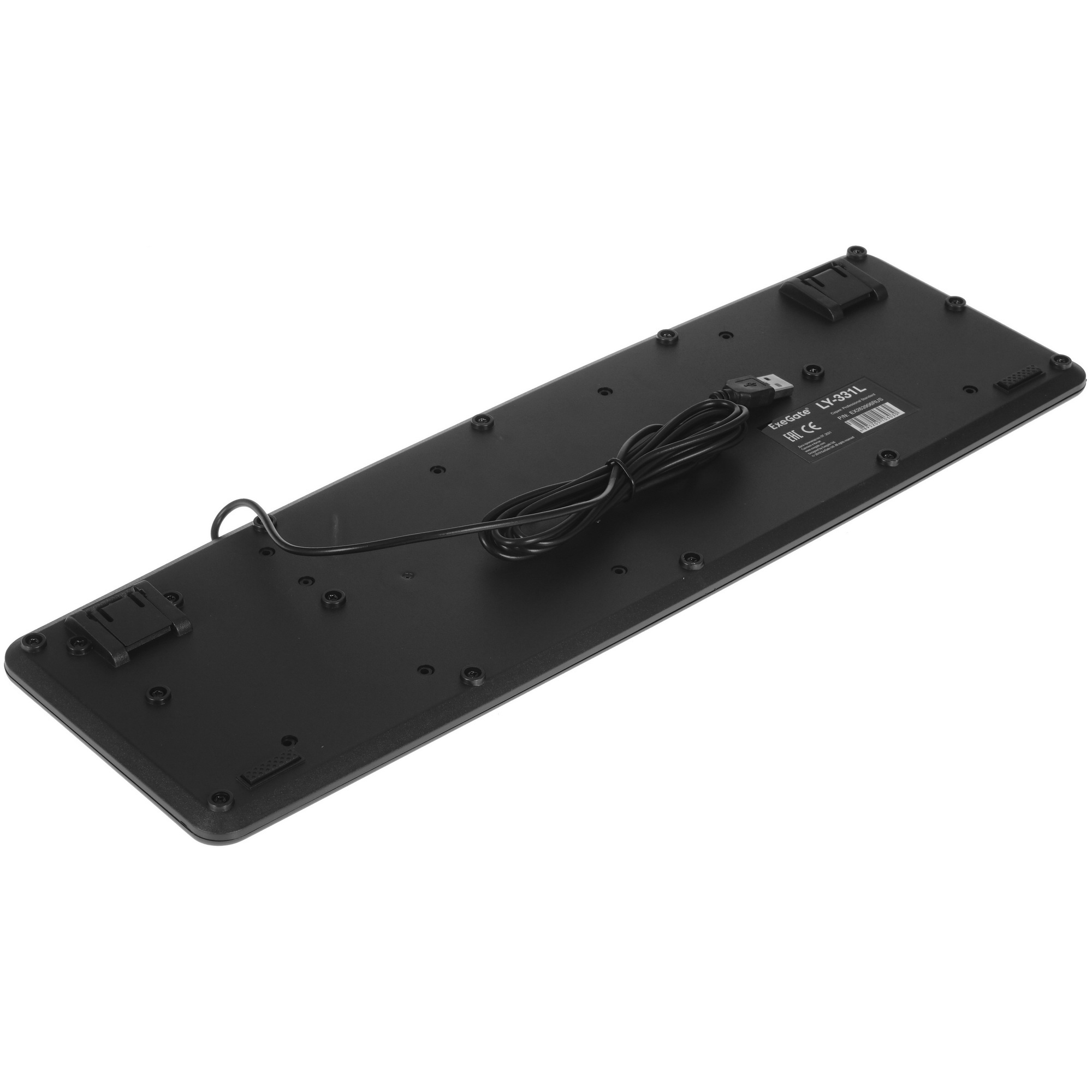 Клавиатура ExeGate LY-331L (EX263906RUS) проводная, USB, черный