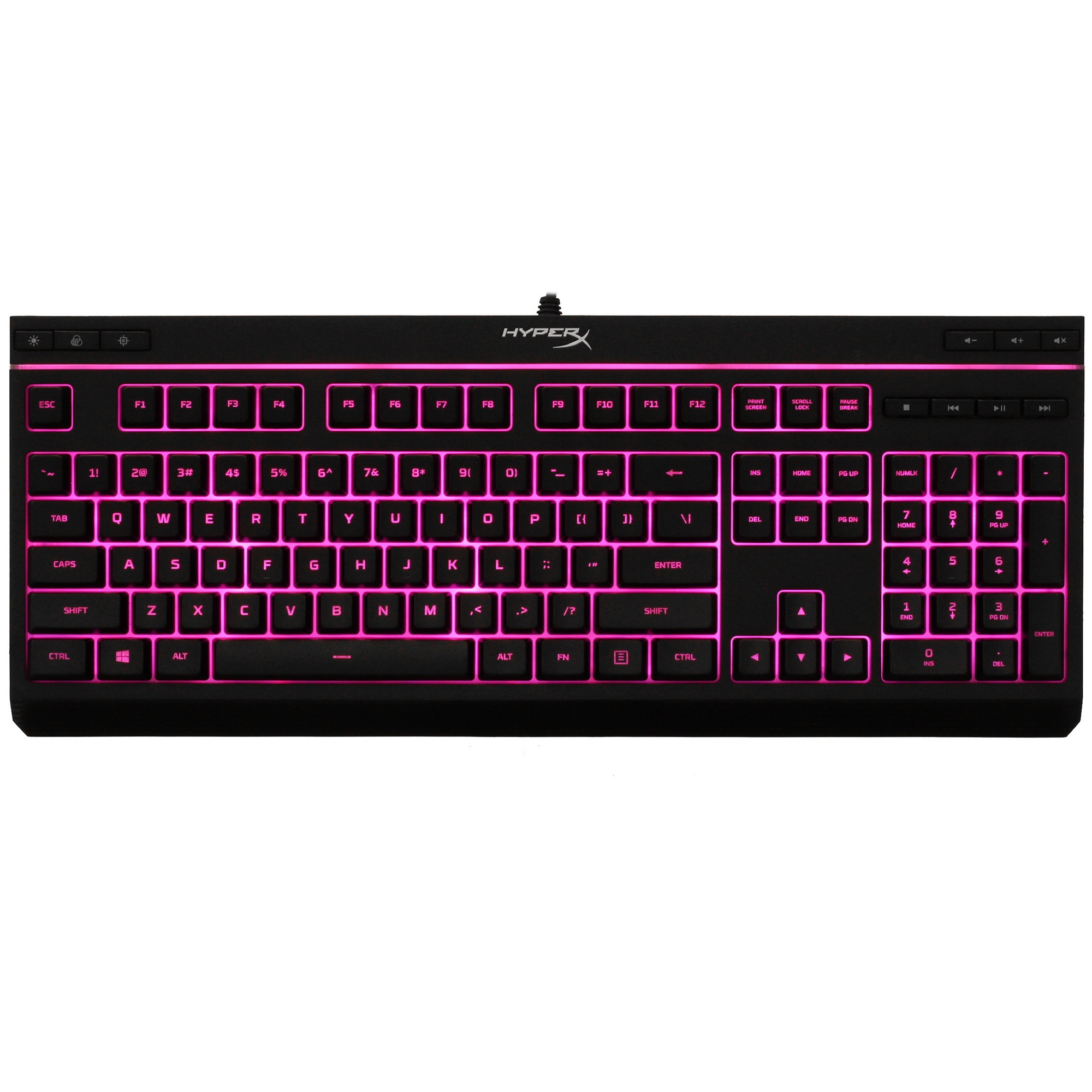 Клавиатура HyperX Alloy Core RGB черный USB Multimedia for gamer LED (4P4F5AA#ABA)