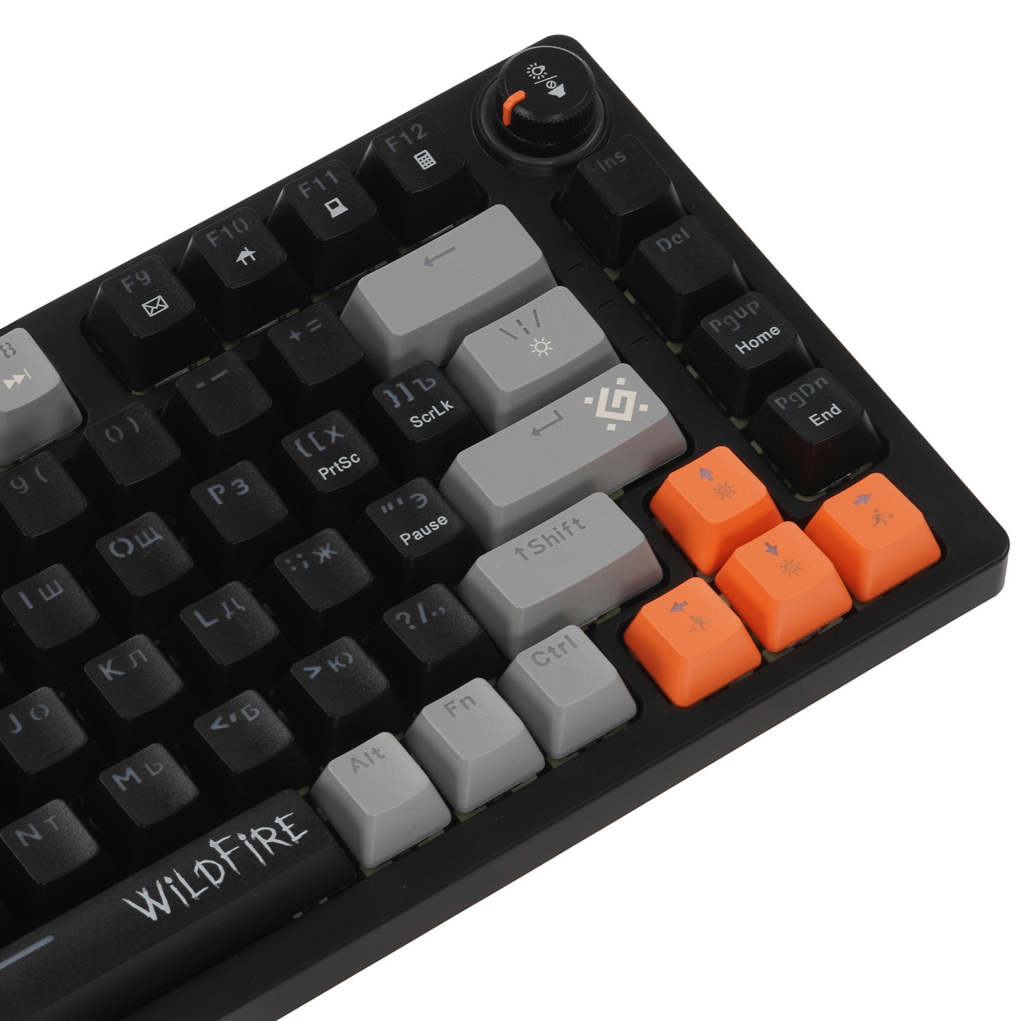Механическая клавиатура Defender Wildfire GK-213 RU,чер/сер,82кн,TNT розов,1.5м_1