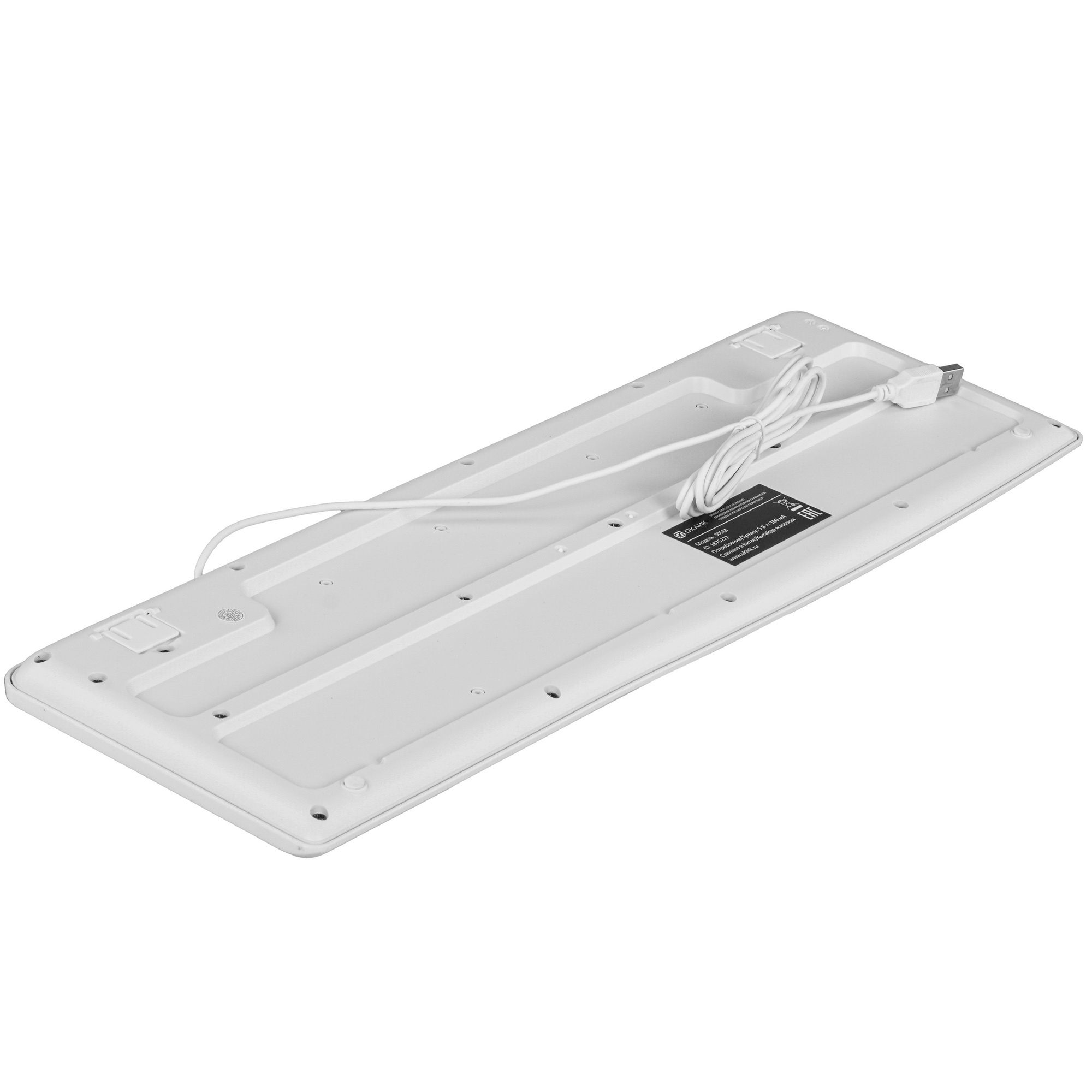 Клавиатура Oklick 305M (1875227) проводная, USB, белый