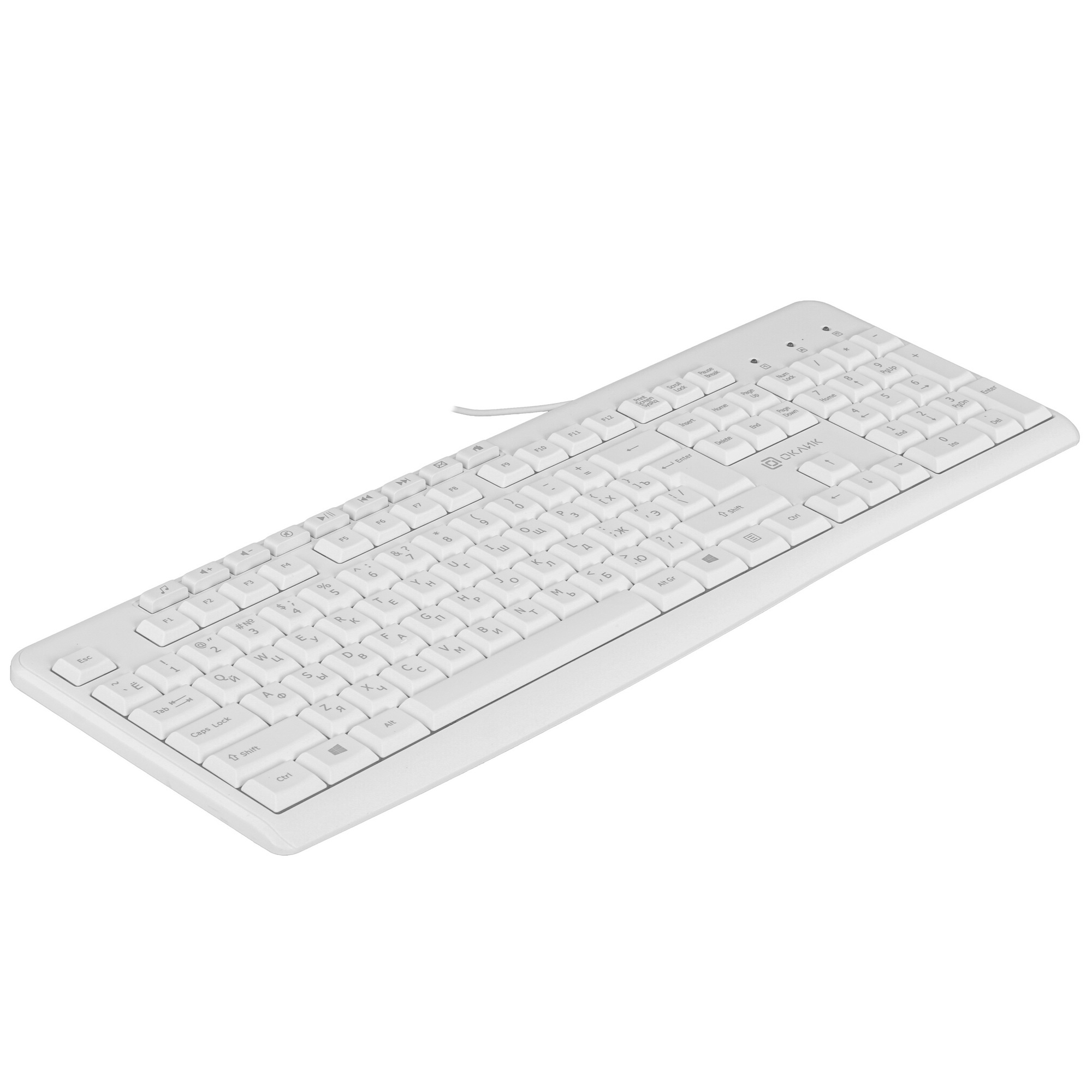 Клавиатура Oklick 305M (1875227) проводная, USB, белый