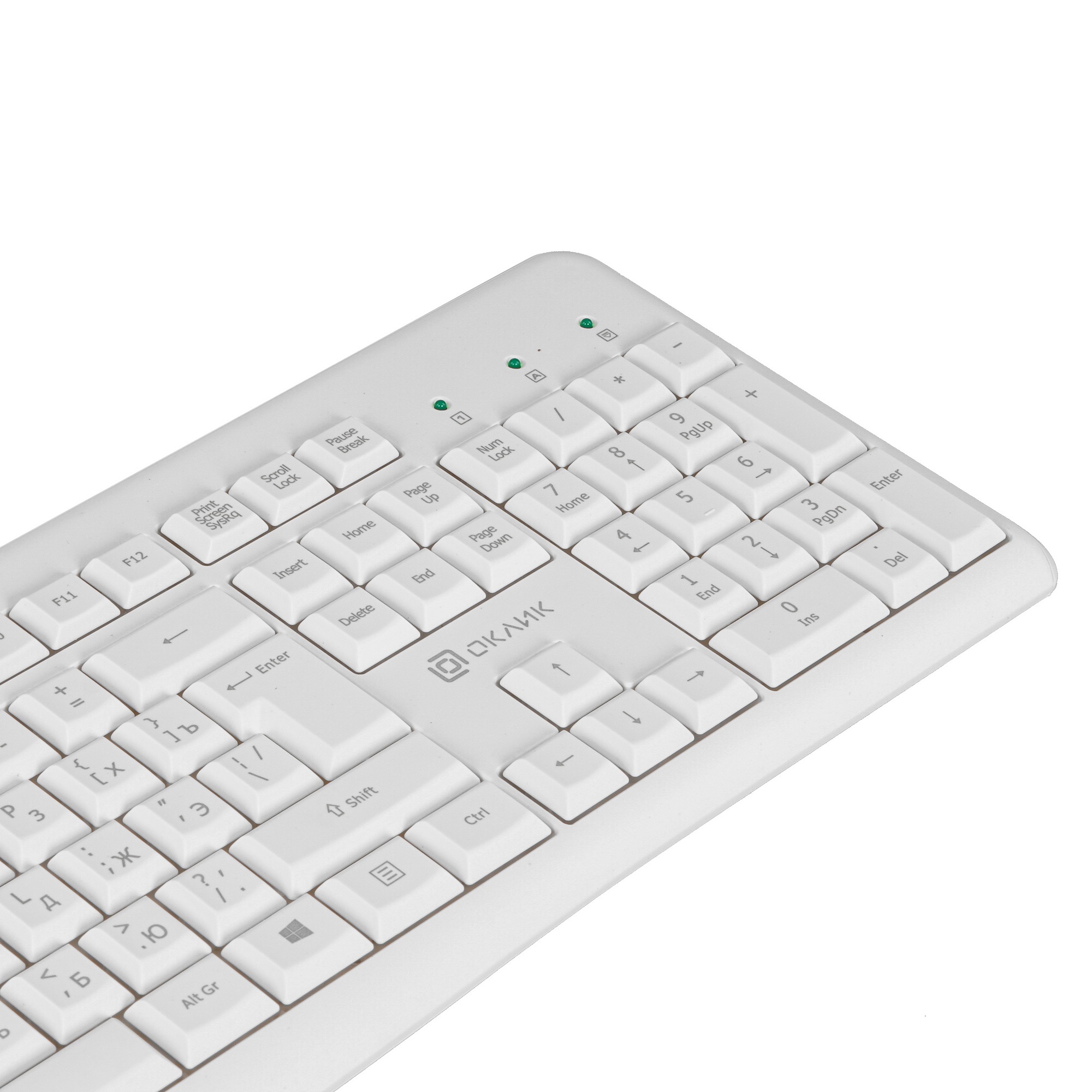 Клавиатура Oklick 305M (1875227) проводная, USB, белый