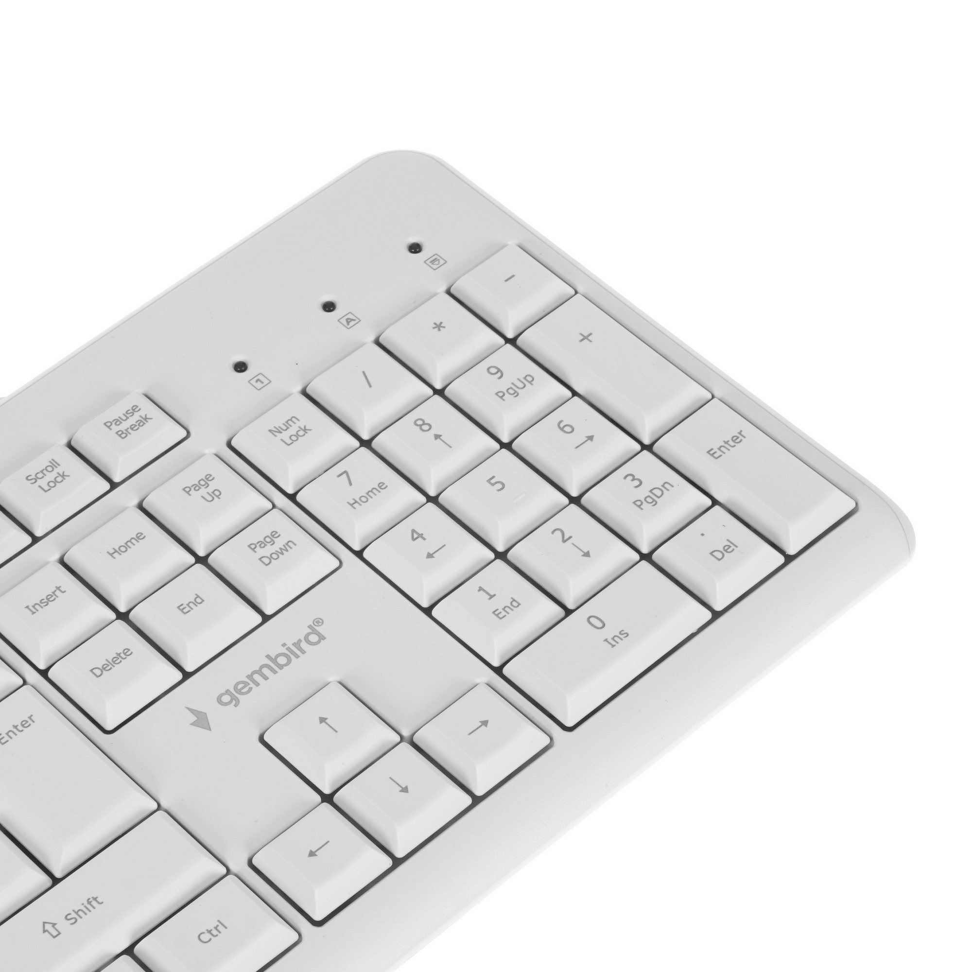 Клавиатура Gembird KB-8430M проводная, USB, белый
