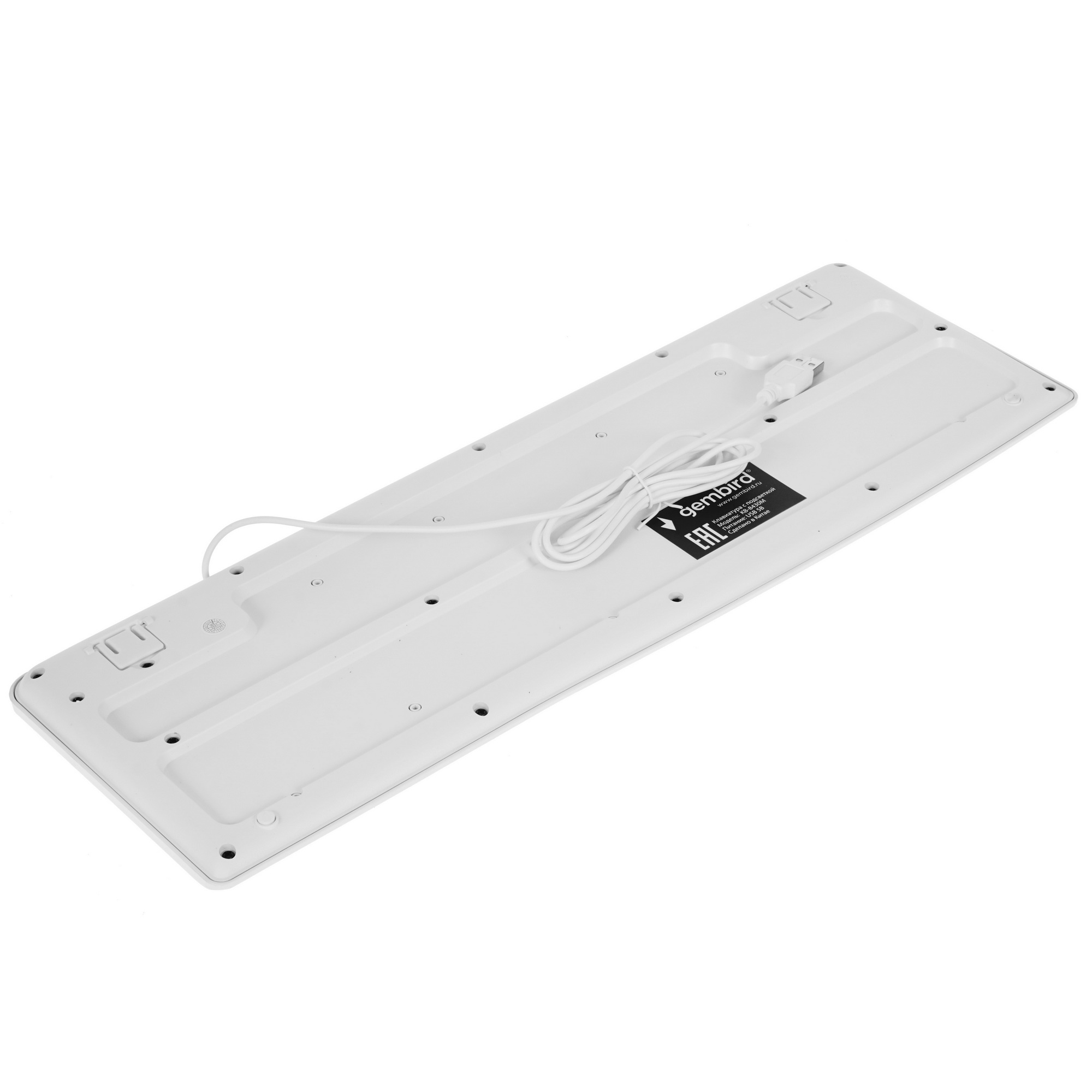 Клавиатура Gembird KB-8430M проводная, USB, белый