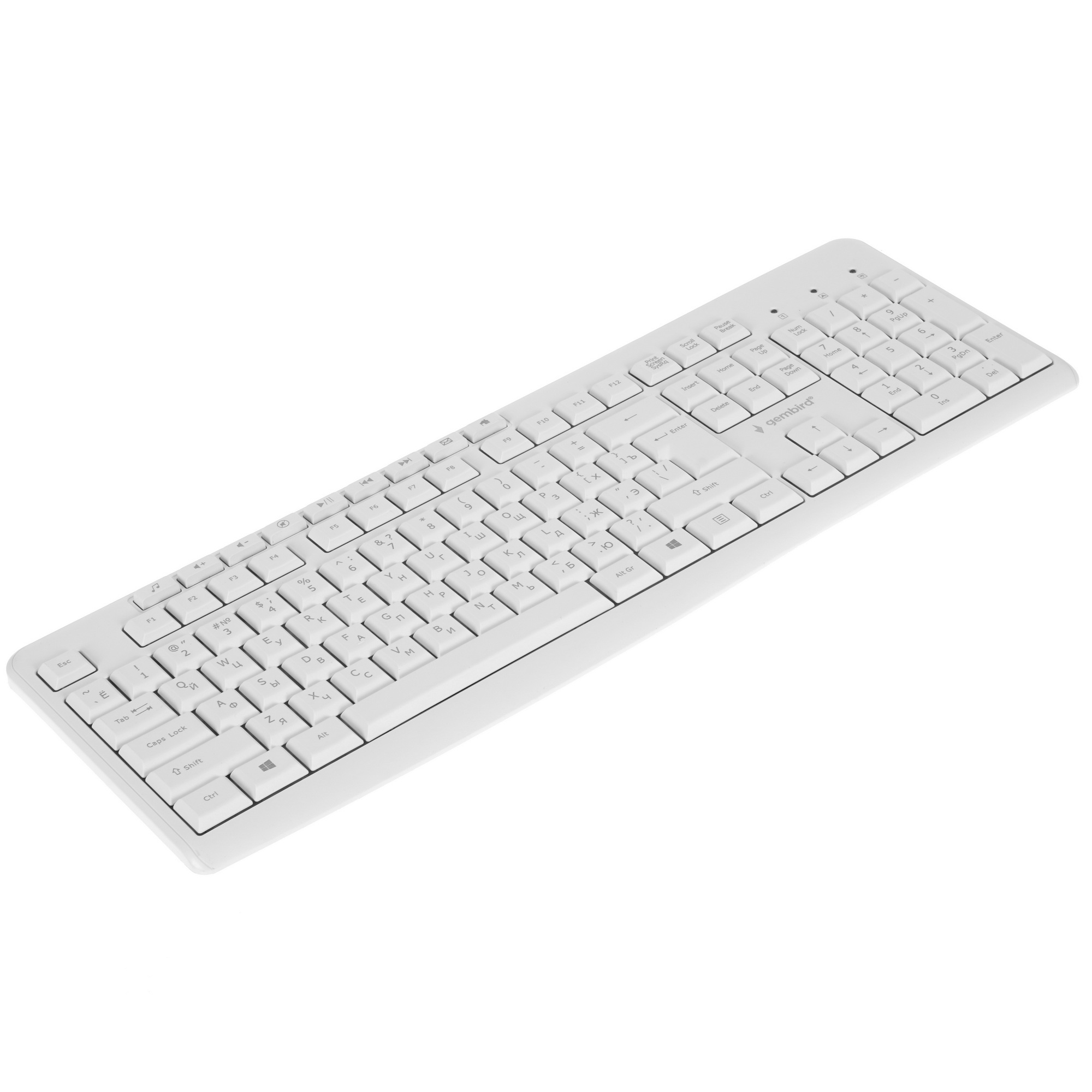 Клавиатура Gembird KB-8430M проводная, USB, белый