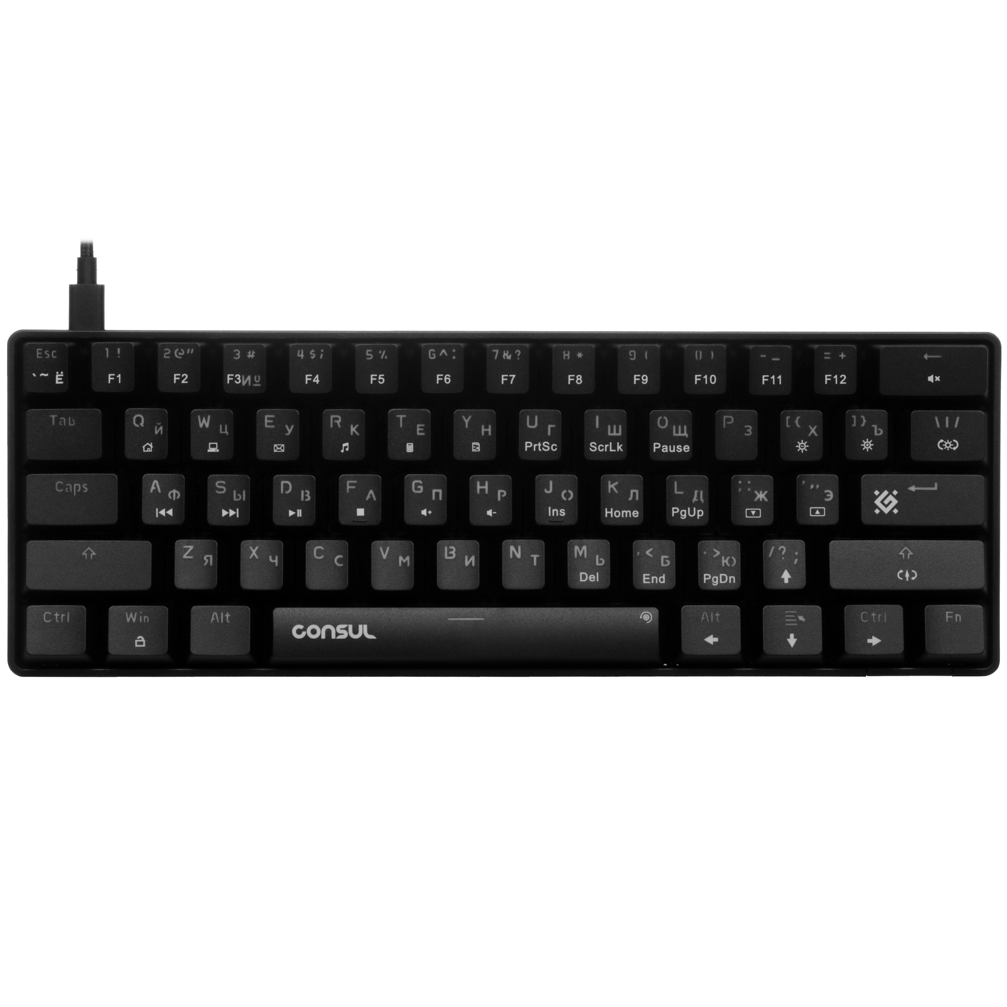 Клавиатура Defender Consul GK-220 RU  проводная, USB, черный
