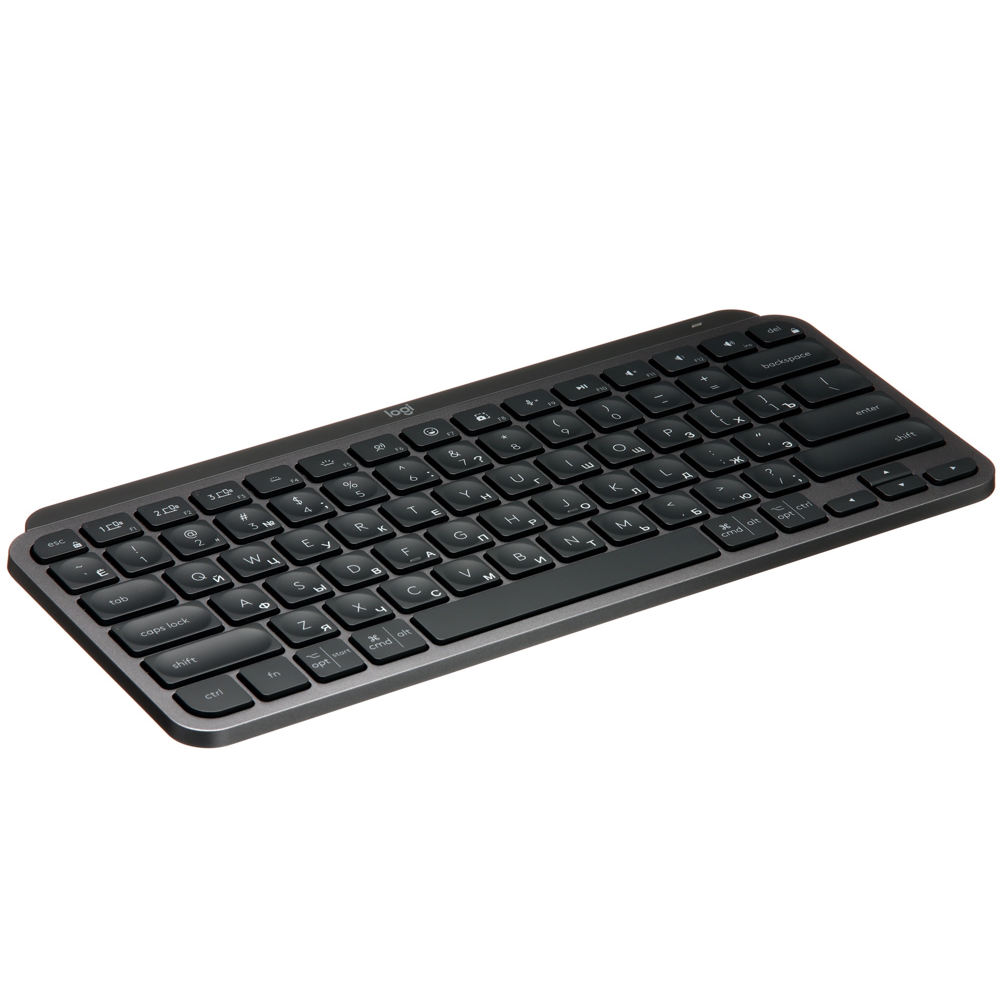 Клавиатура Logitech MX Keys Mini (920-010501) беспроводная, USB, Bluetooth/Радиоканал, темно-серый/ч