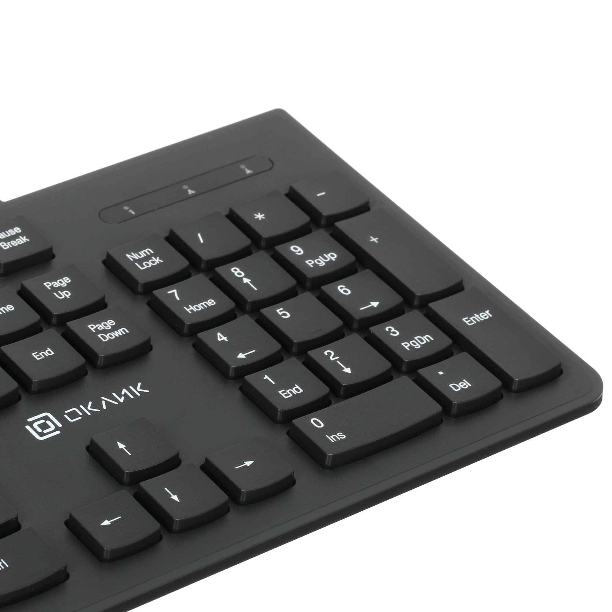 Клавиатура Oklick 505M черный USB slim