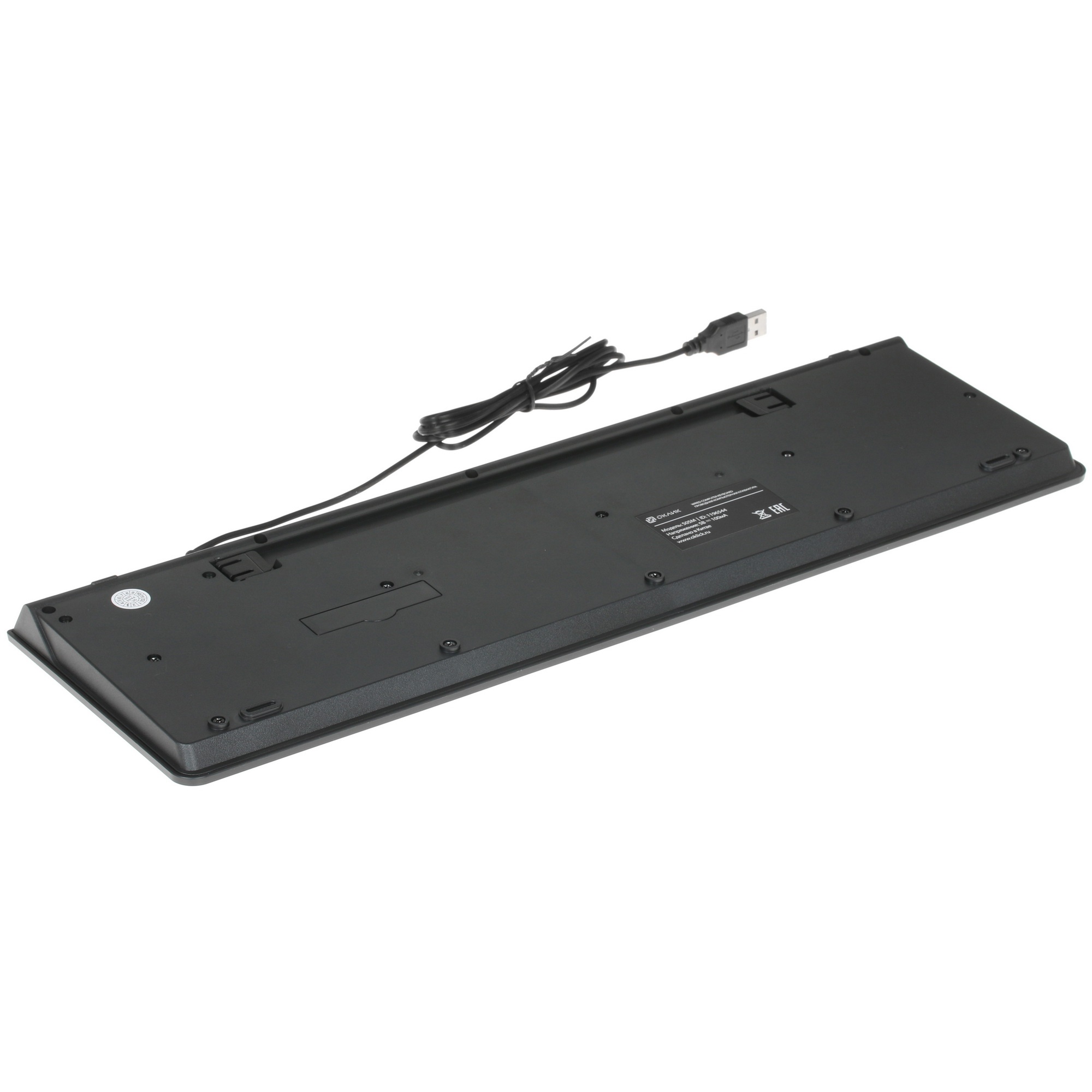 Клавиатура Oklick 505M черный USB slim