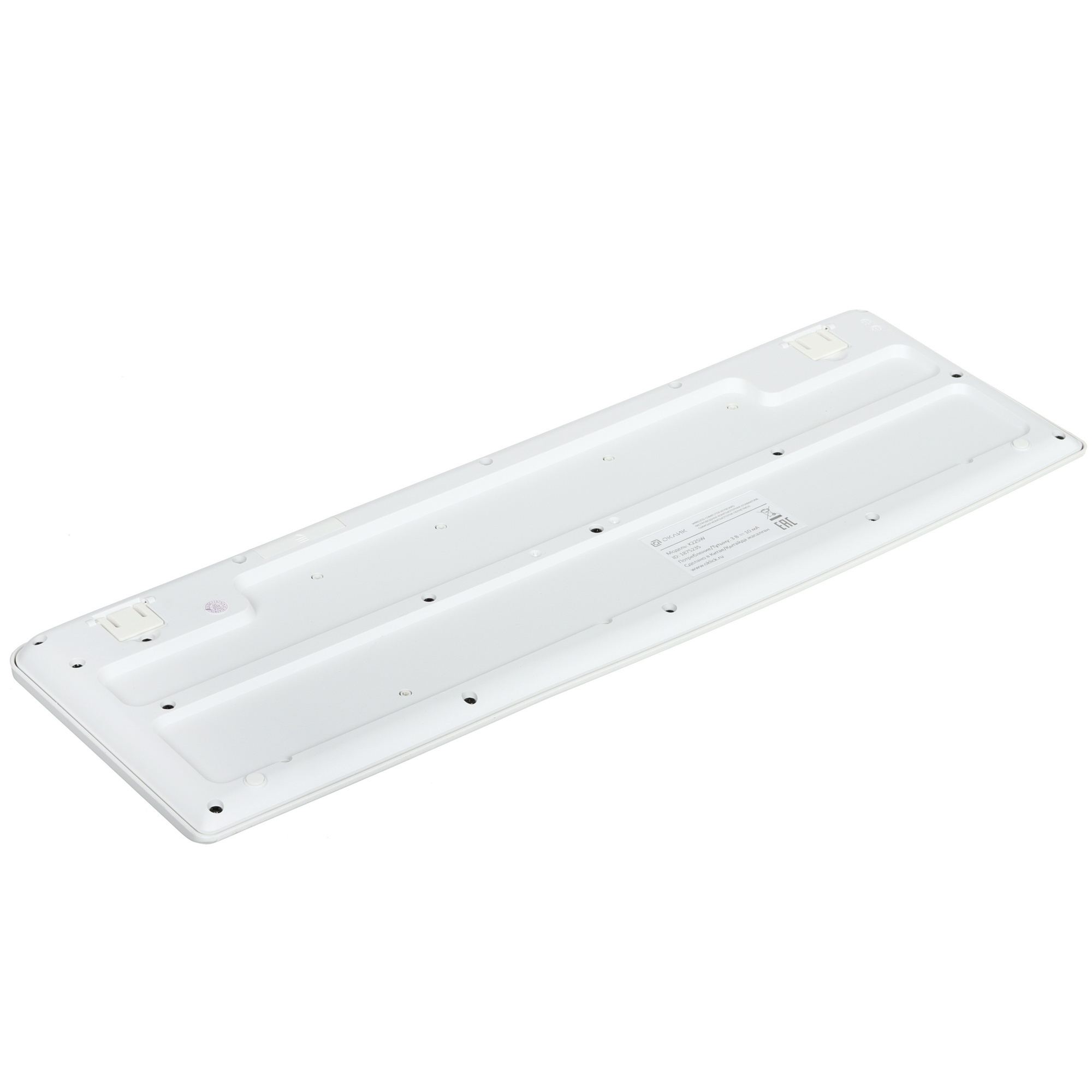 Клавиатура Oklick K225W (1875235) беспроводная, USB, Радиоканал, белый