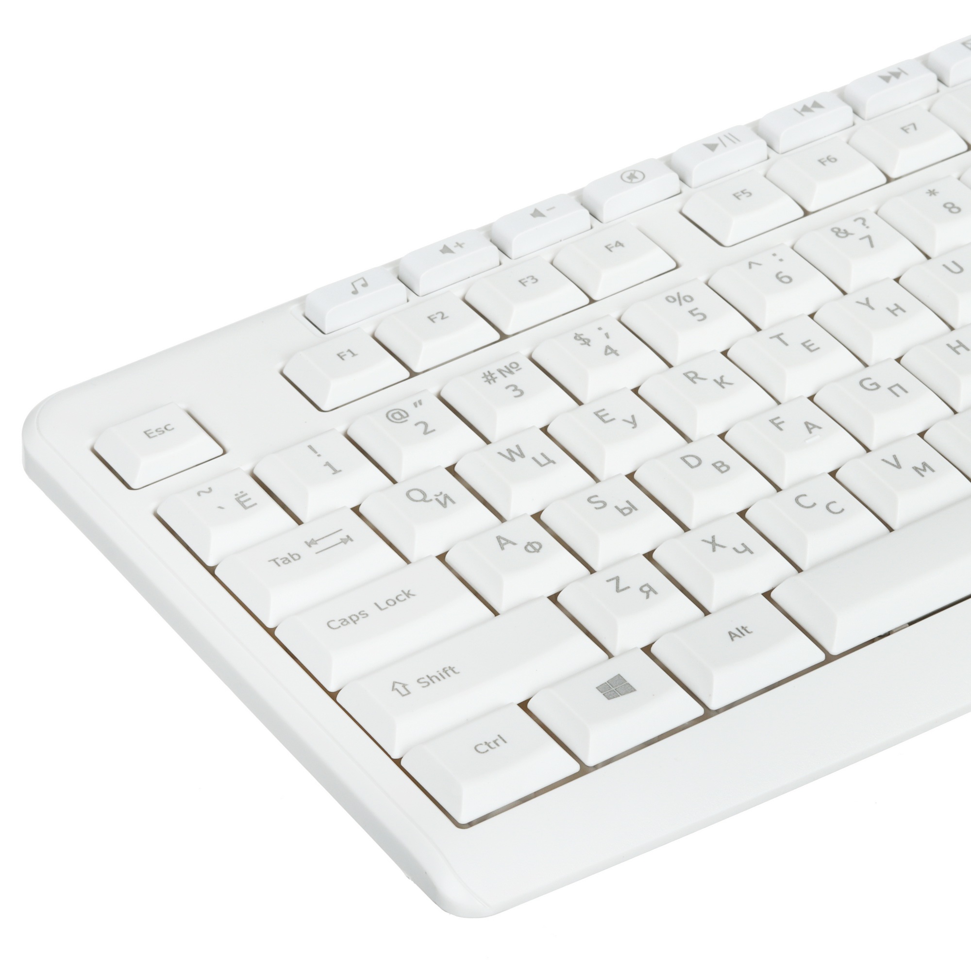 Клавиатура Oklick K225W (1875235) беспроводная, USB, Радиоканал, белый