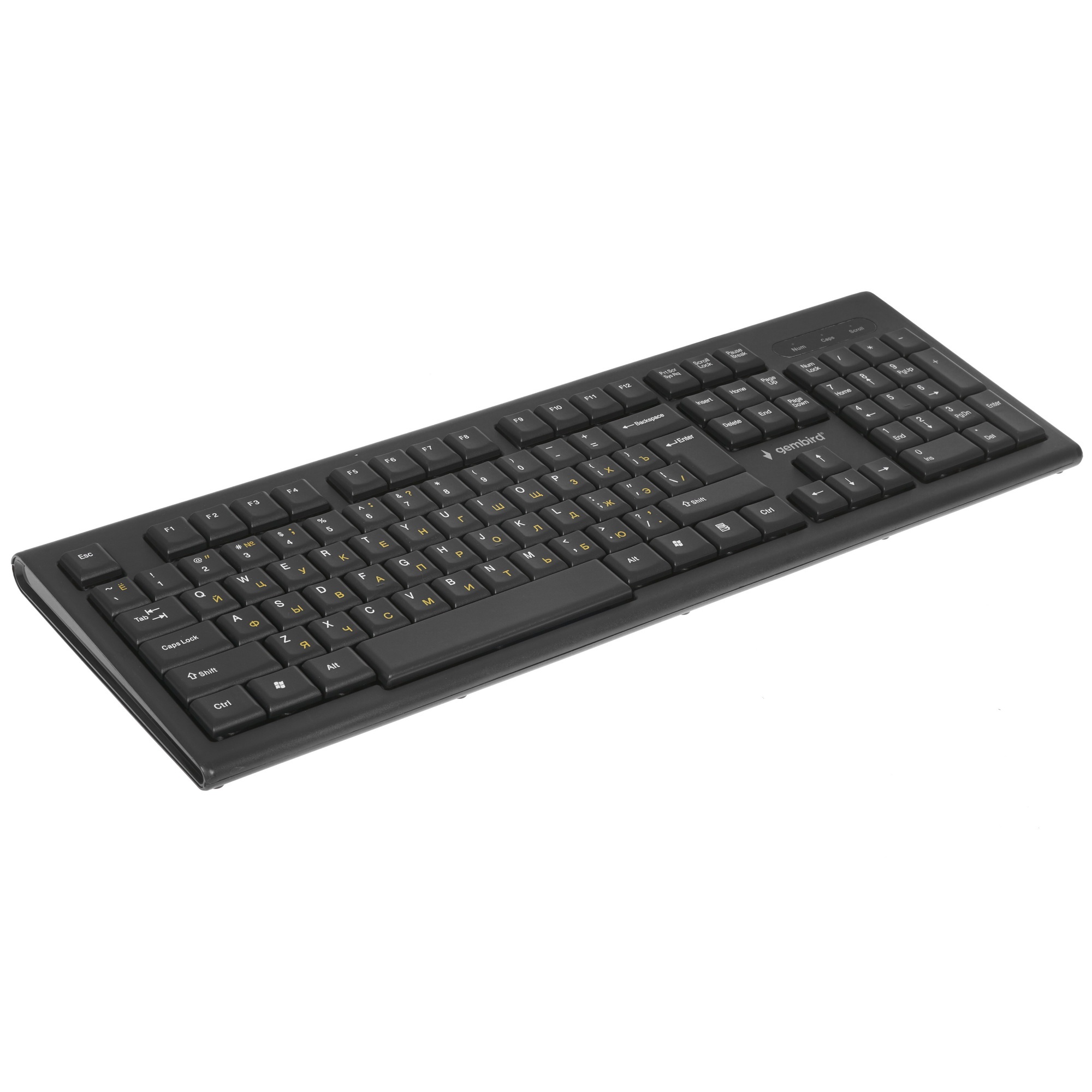 Клавиатура Gembird KB-8354U-BL проводная USB, черный