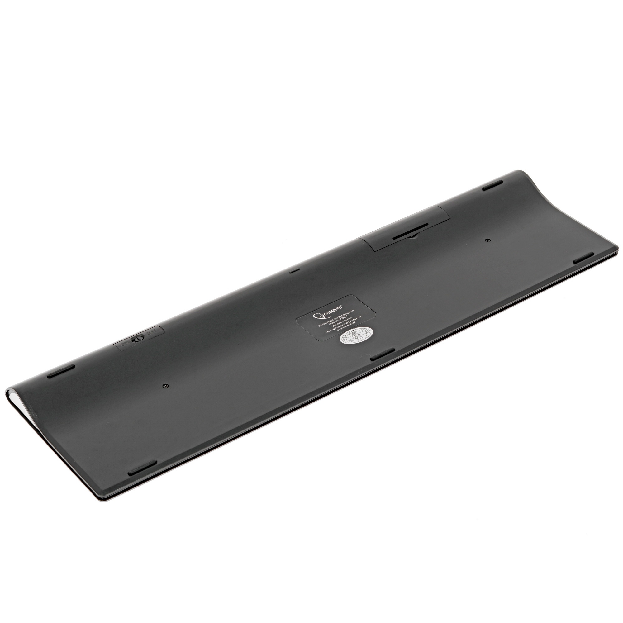 Клавиатура Gembird KBW-1 беспроводная, USB, серебристый