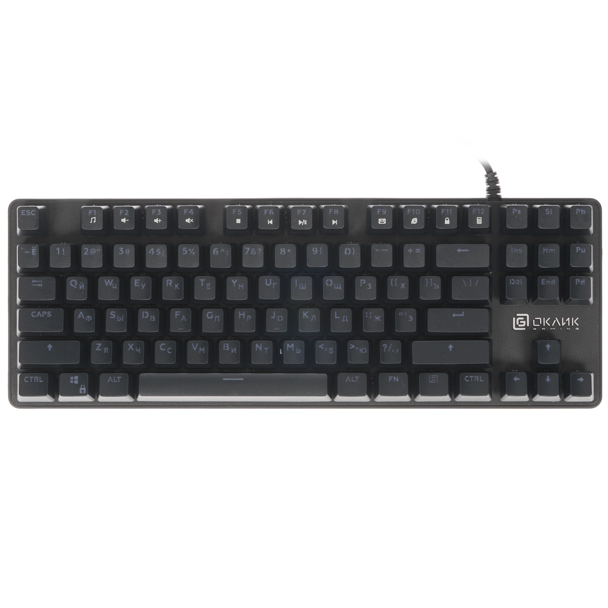 Клавиатура Oklick 969G SHOTGUN проводная, USB, черный