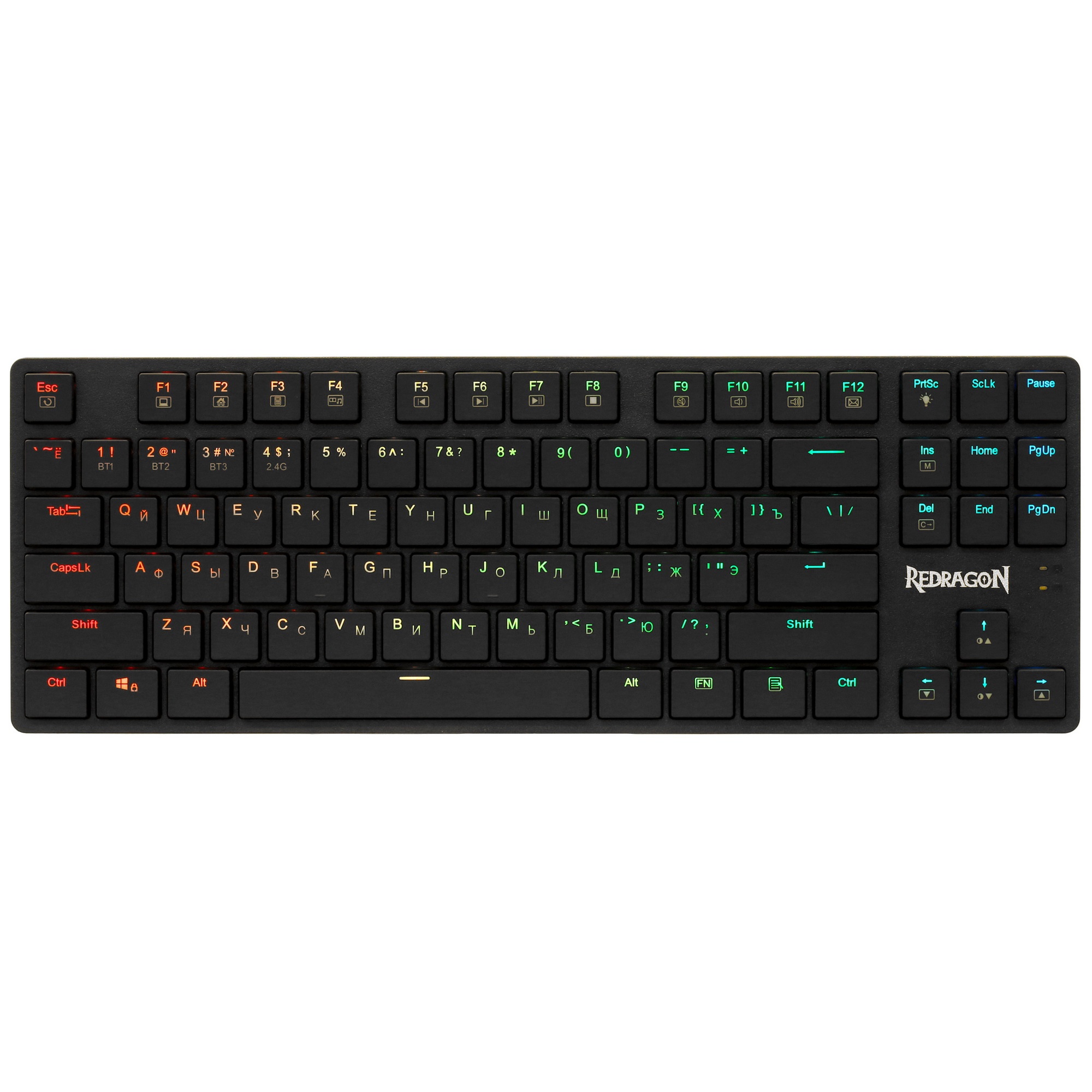 Клавиатура Redragon Anubis  беспроводная, USB, Bluetooth/Радиоканал, черный