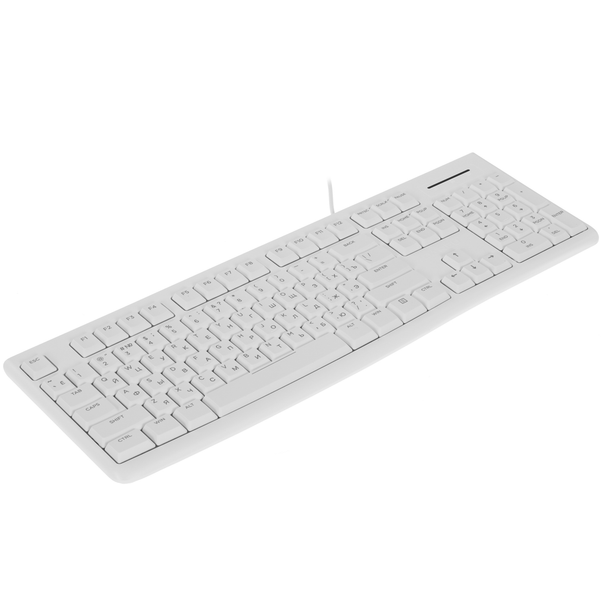Клавиатура проводная Dareu LK185 Black (черный), мембранная, 104 клавиши, EN/RU, 1,8м, размер 440x14