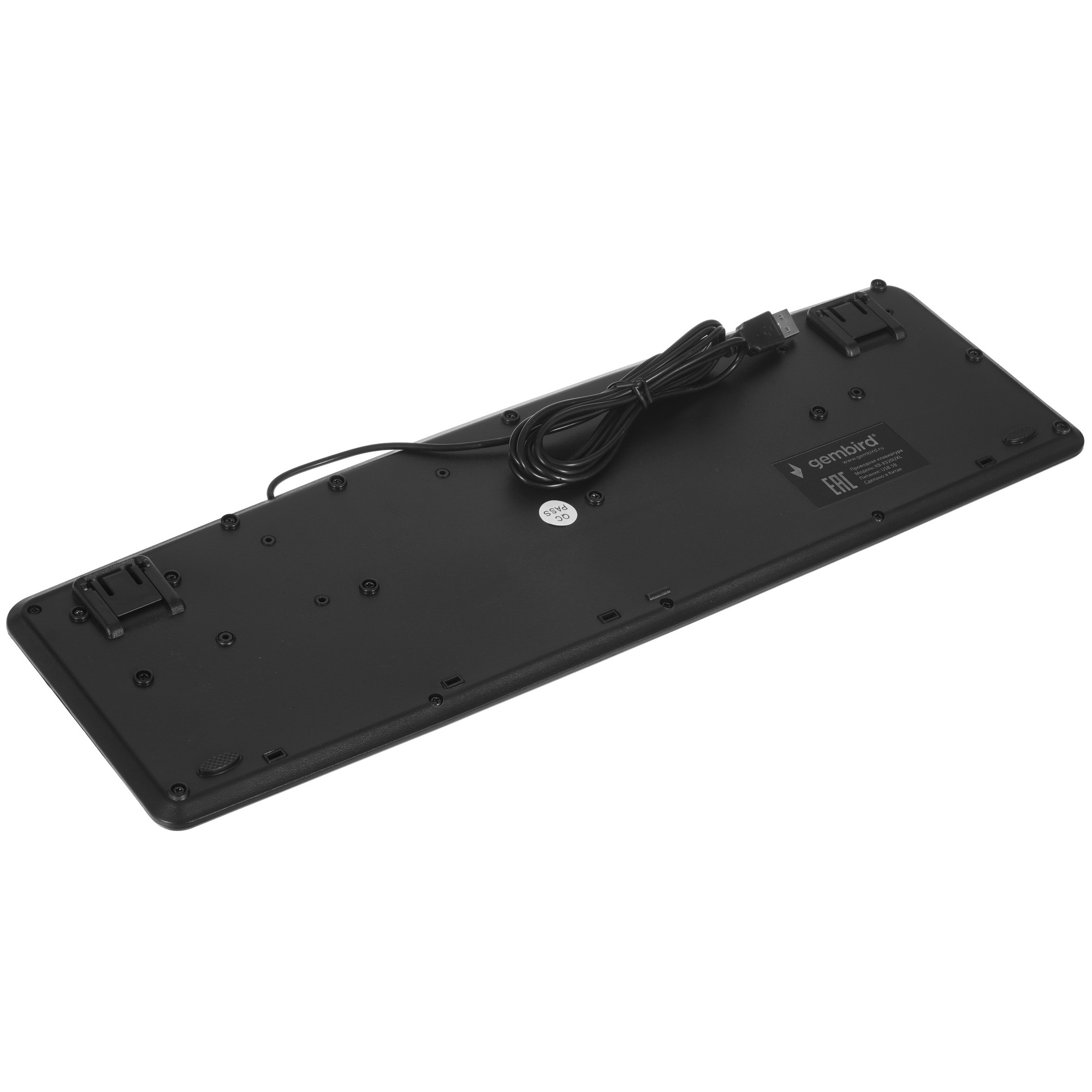 Клавиатура Gembird KB-8320UXL-BL проводная, USB, черный