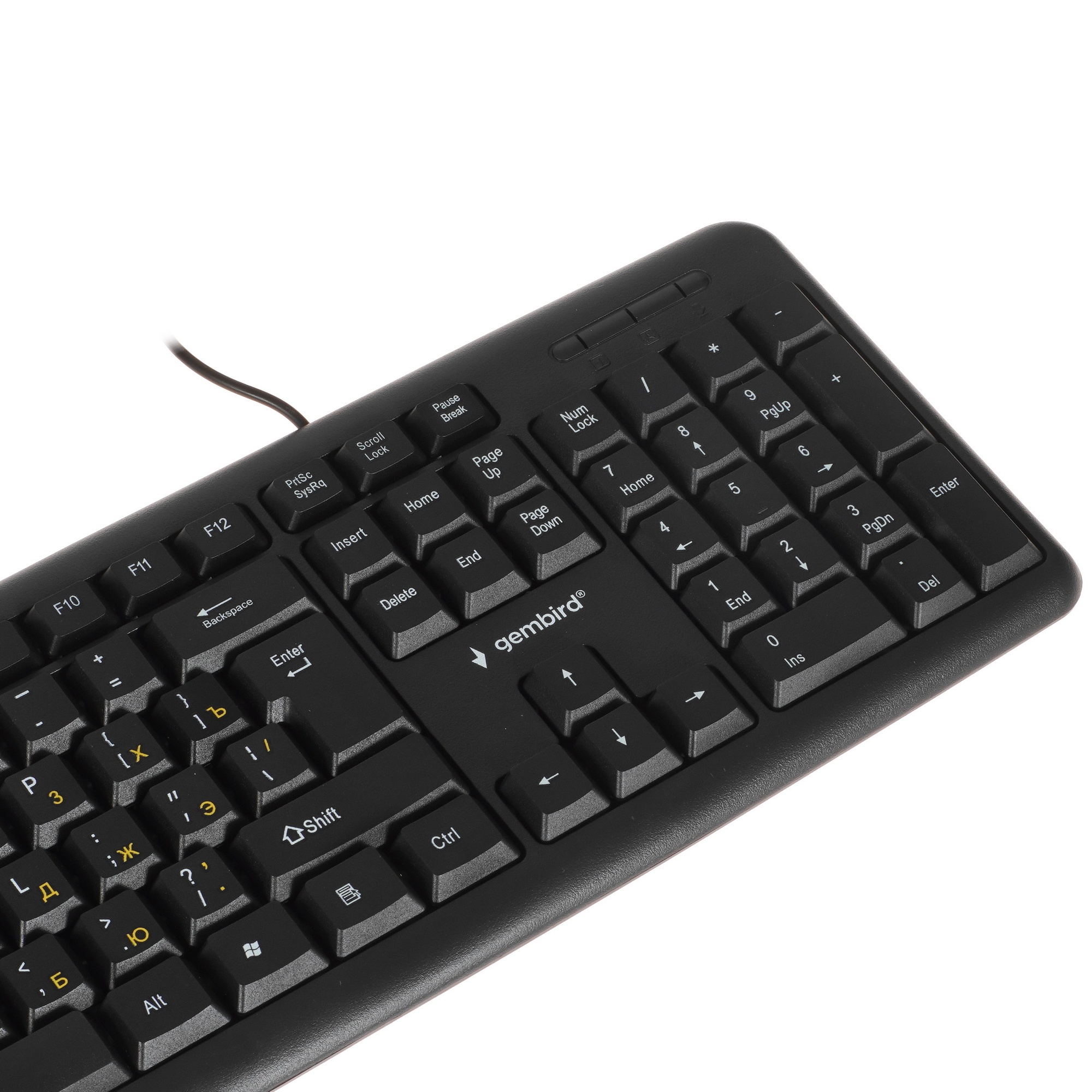 Клавиатура Gembird KB-8320UXL-BL проводная, USB, черный