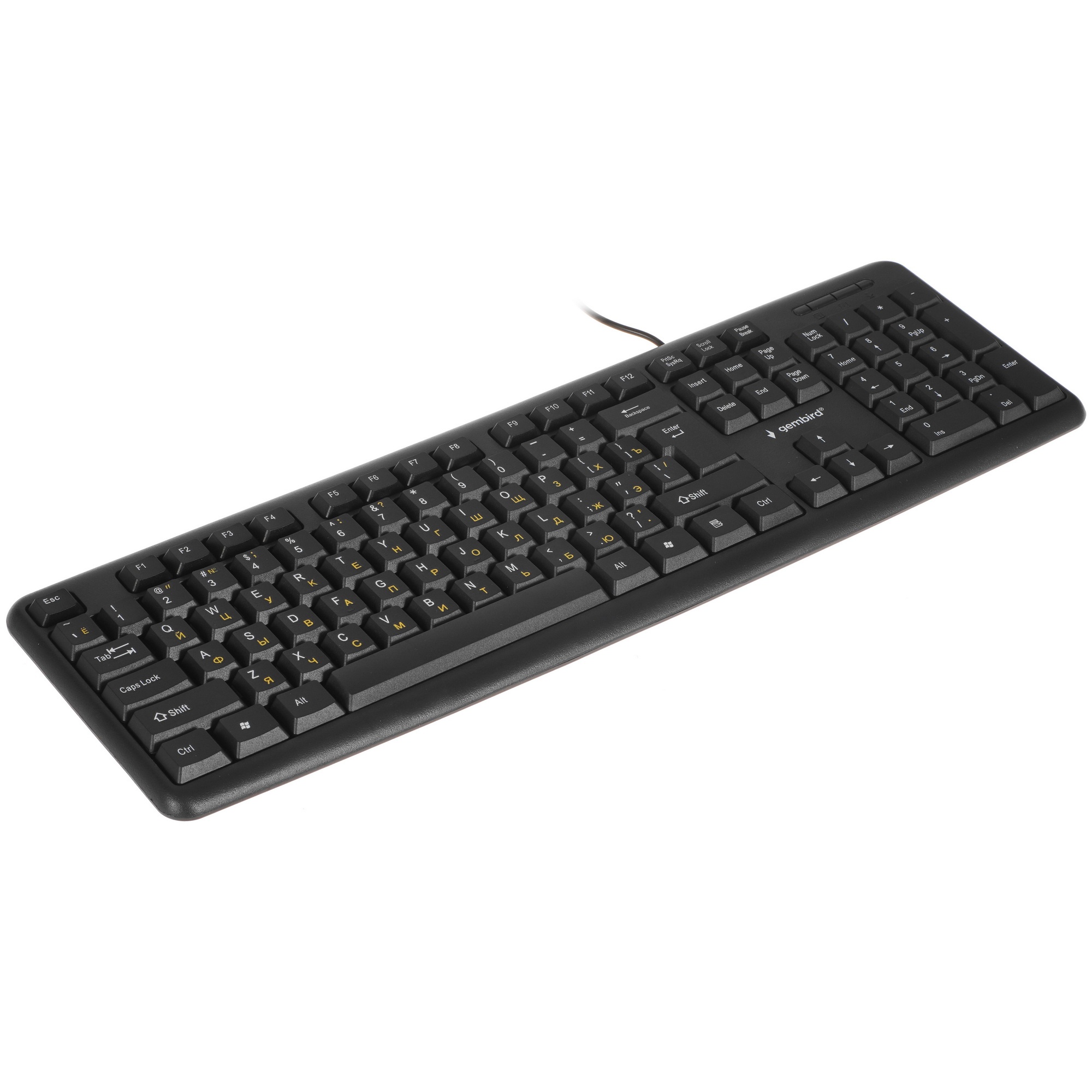 Клавиатура Gembird KB-8320UXL-BL проводная, USB, черный