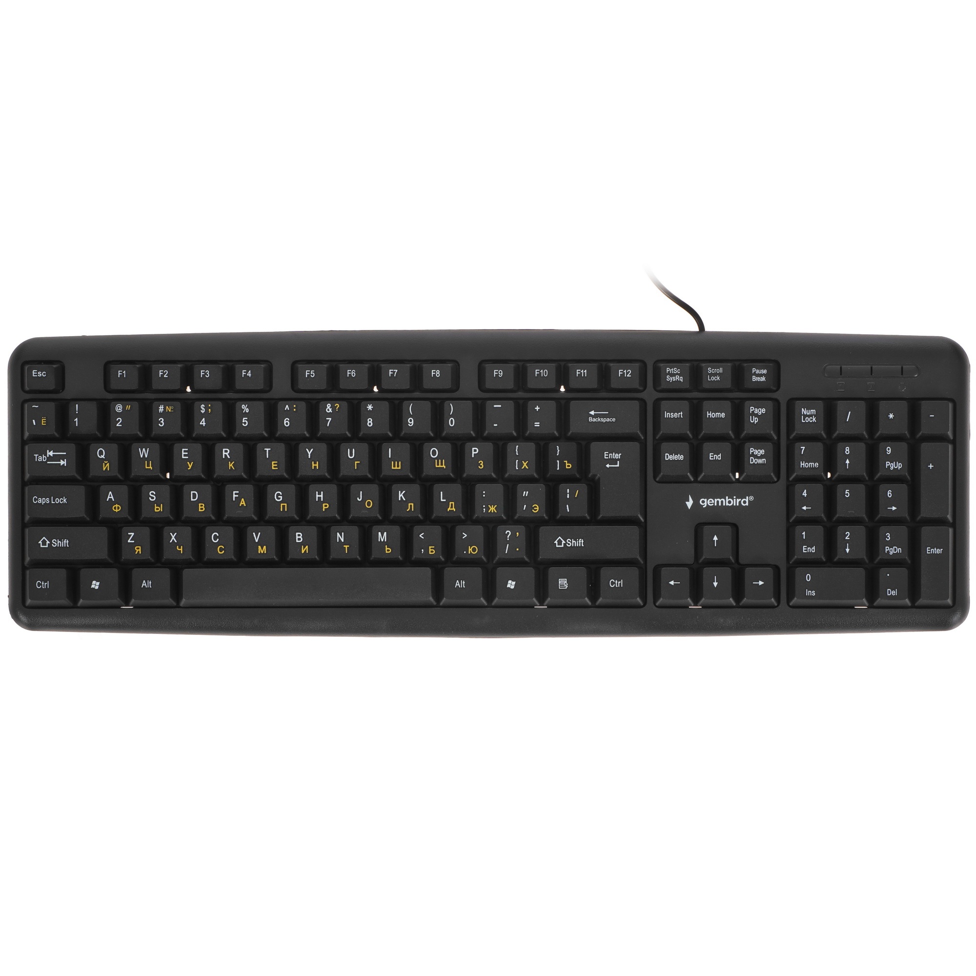 Клавиатура Gembird KB-8320UXL-BL проводная, USB, черный