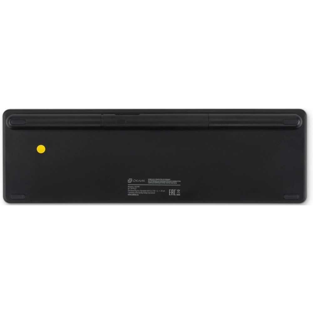 Клавиатура Оклик K614W черный USB беспроводная slim Multimedia Touch (1979327)