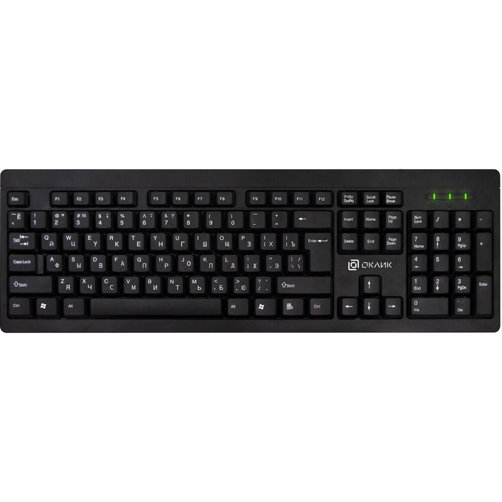 Клавиатура Oklick 95M (1788106) проводная, USB, черный