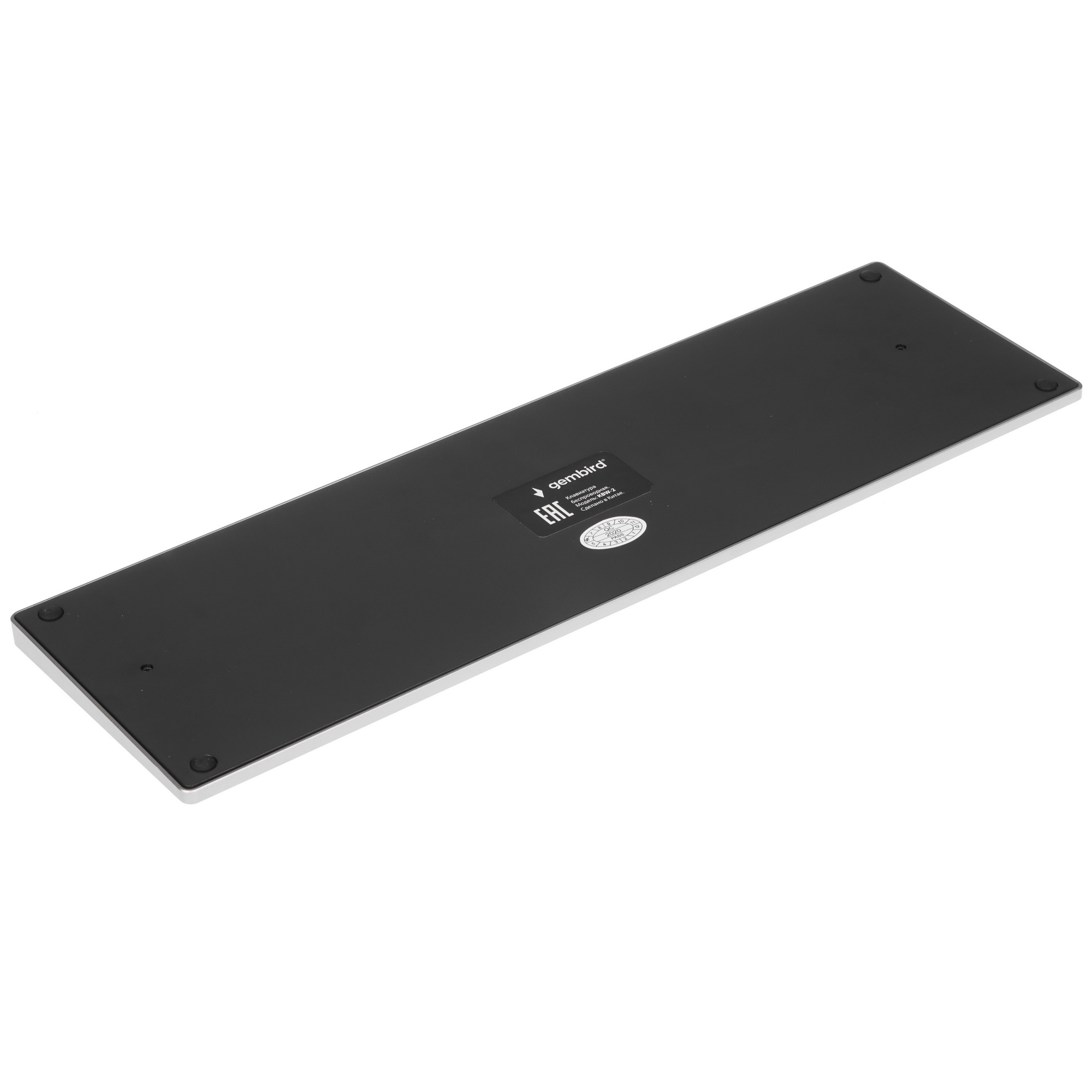 Клавиатура Gembird KBW-2 беспроводная, Bluetooth, серый/чёрный