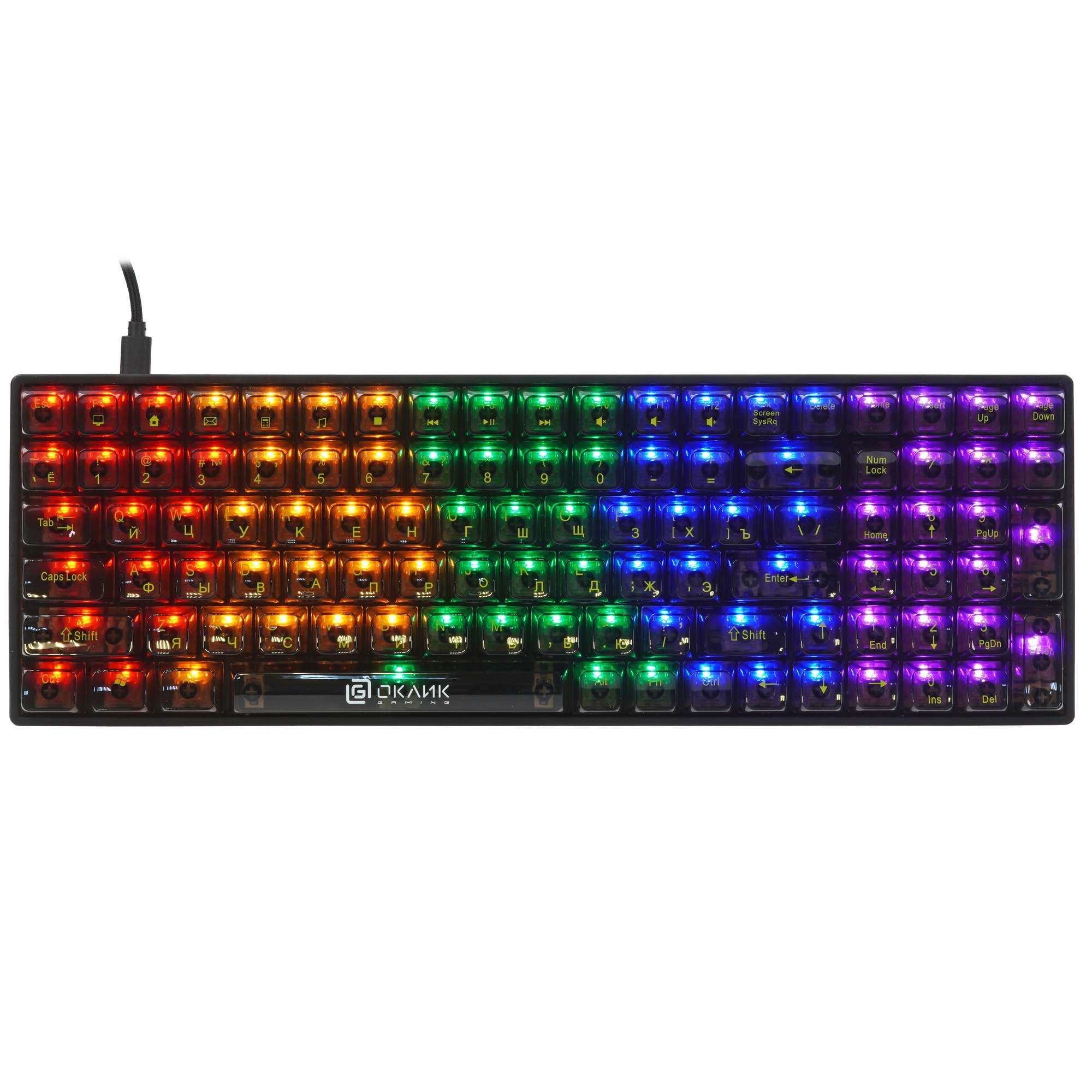 Клавиатура Oklick 915GK (1790371) проводная, USB, черный