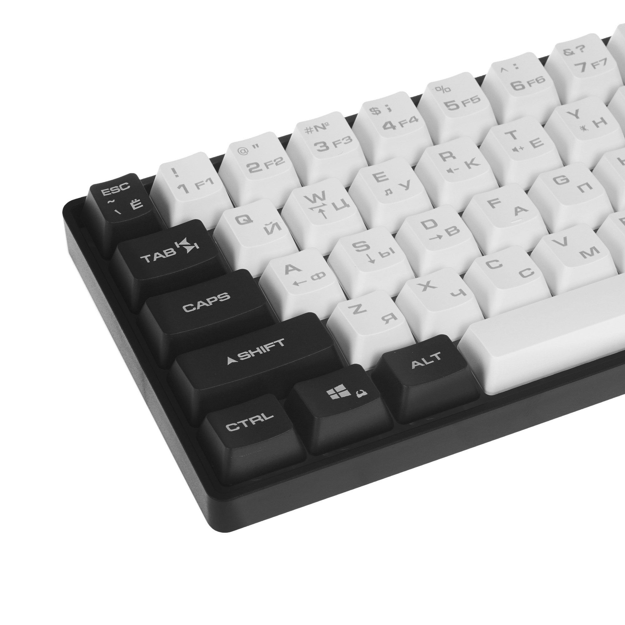 Игровая клавиатура проводная Defender Aris GK-349 RU,бел/черн,68кн+FN,радуж,1.5м