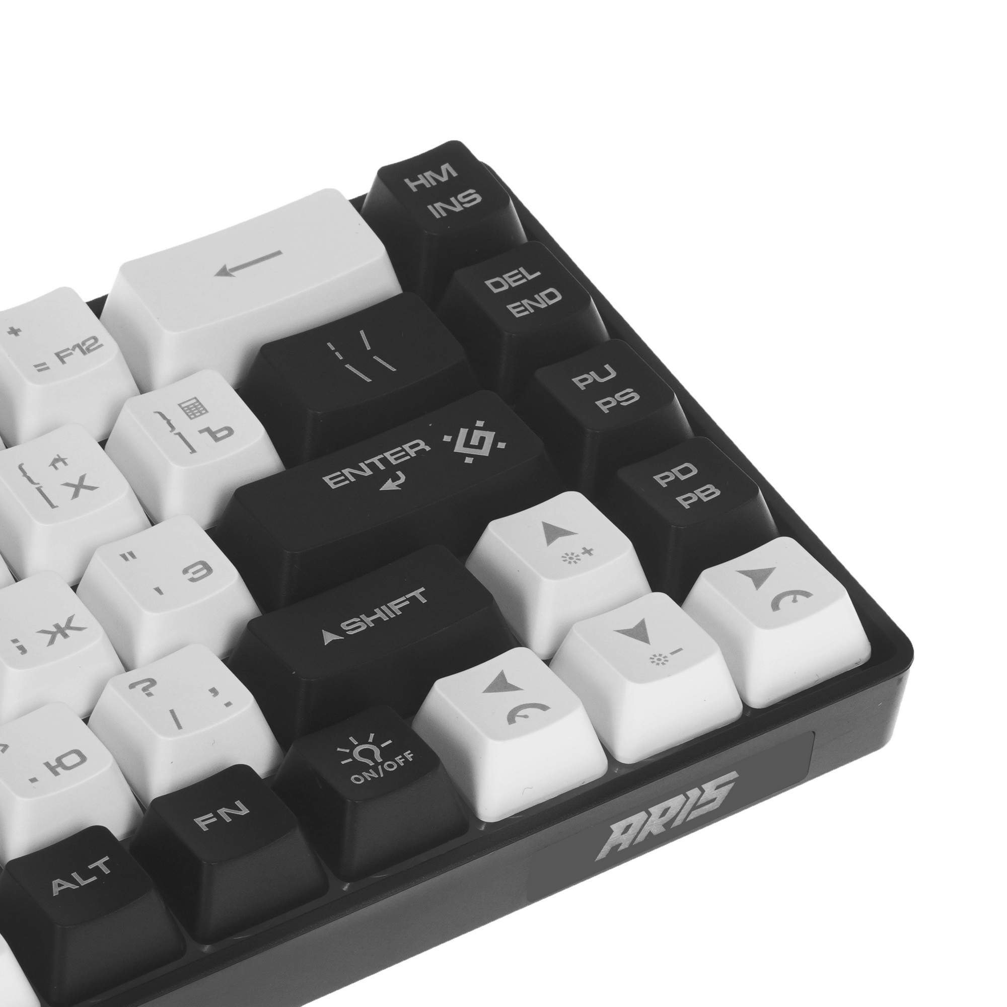 Игровая клавиатура проводная Defender Aris GK-349 RU,бел/черн,68кн+FN,радуж,1.5м