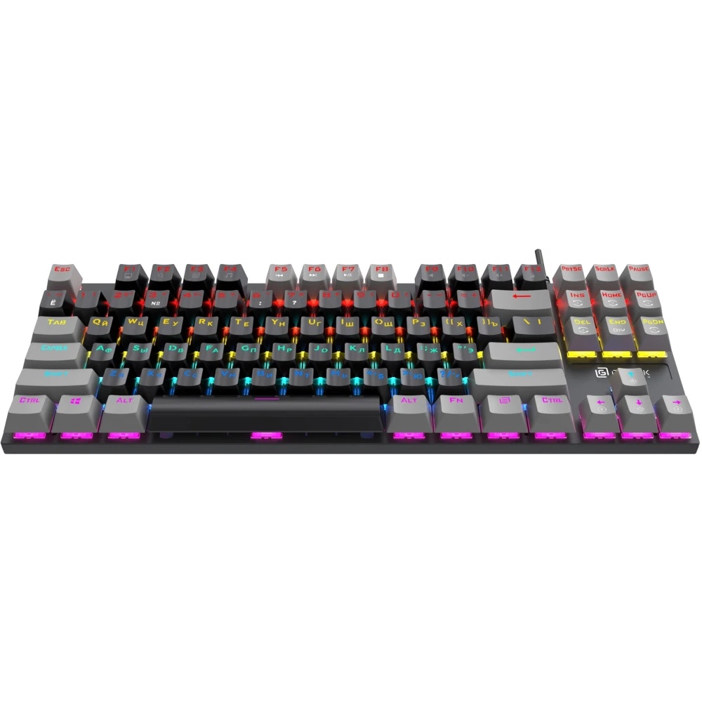 Клавиатура Оклик K600X механическая черный/серый USB Multimedia for gamer LED