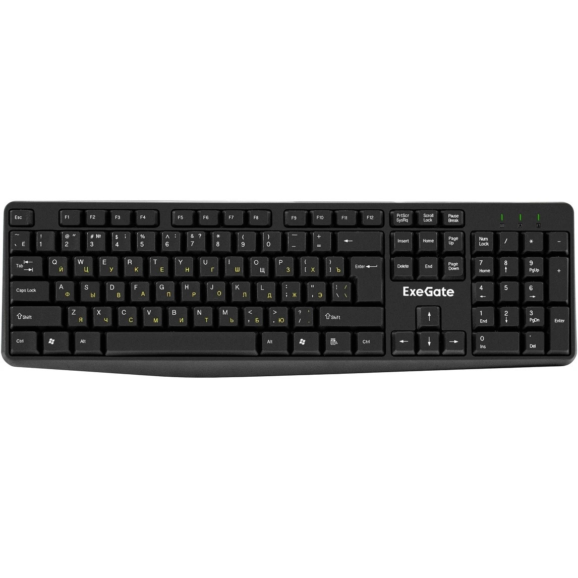 Клавиатура ExeGate EX298364RUS Smart K120 (USB, полноразмерная, влагозащищенная, 104кл., Enter больш