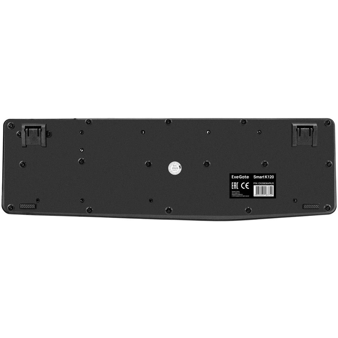 Клавиатура ExeGate EX298364RUS Smart K120 (USB, полноразмерная, влагозащищенная, 104кл., Enter больш