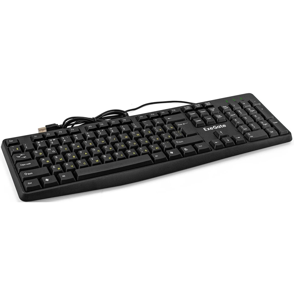 Клавиатура ExeGate EX298364RUS Smart K120 (USB, полноразмерная, влагозащищенная, 104кл., Enter больш