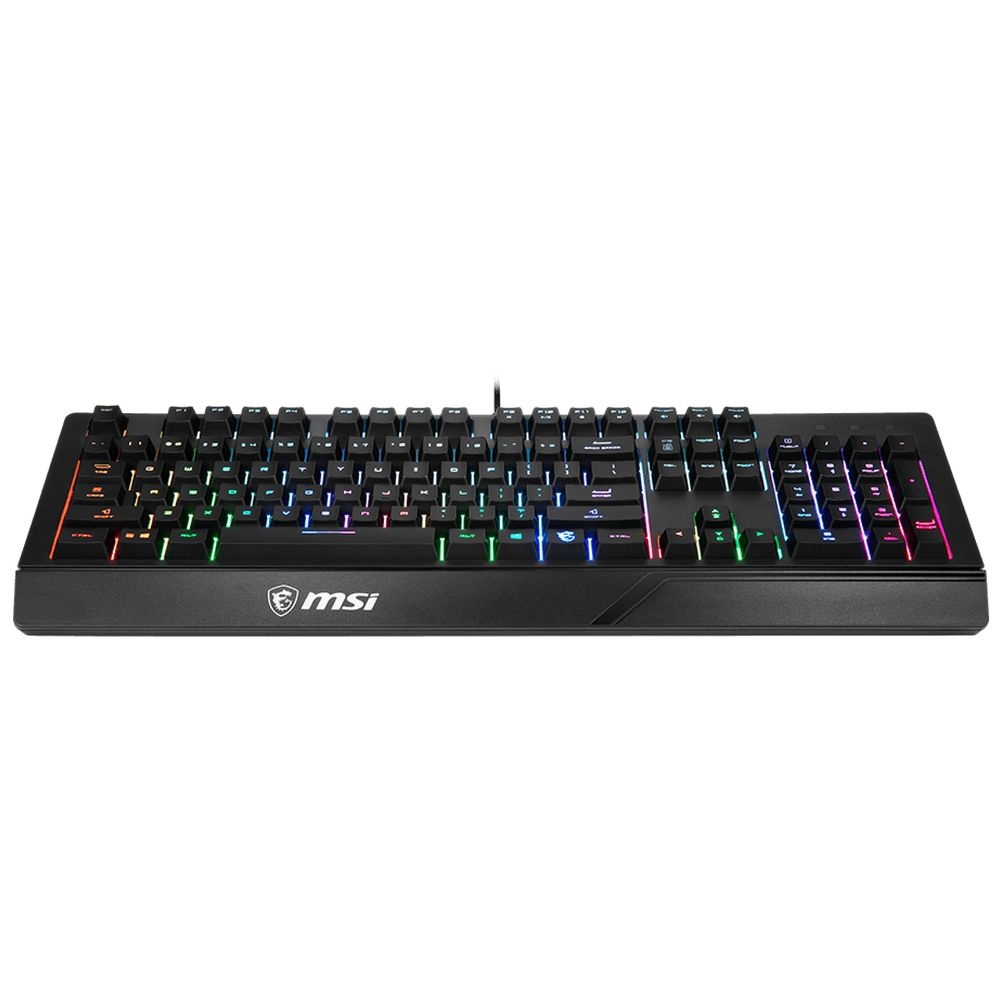Клавиатура MSI VIGOR GK20 RU черный USB Multimedia for gamer LED (подставка для запястий)