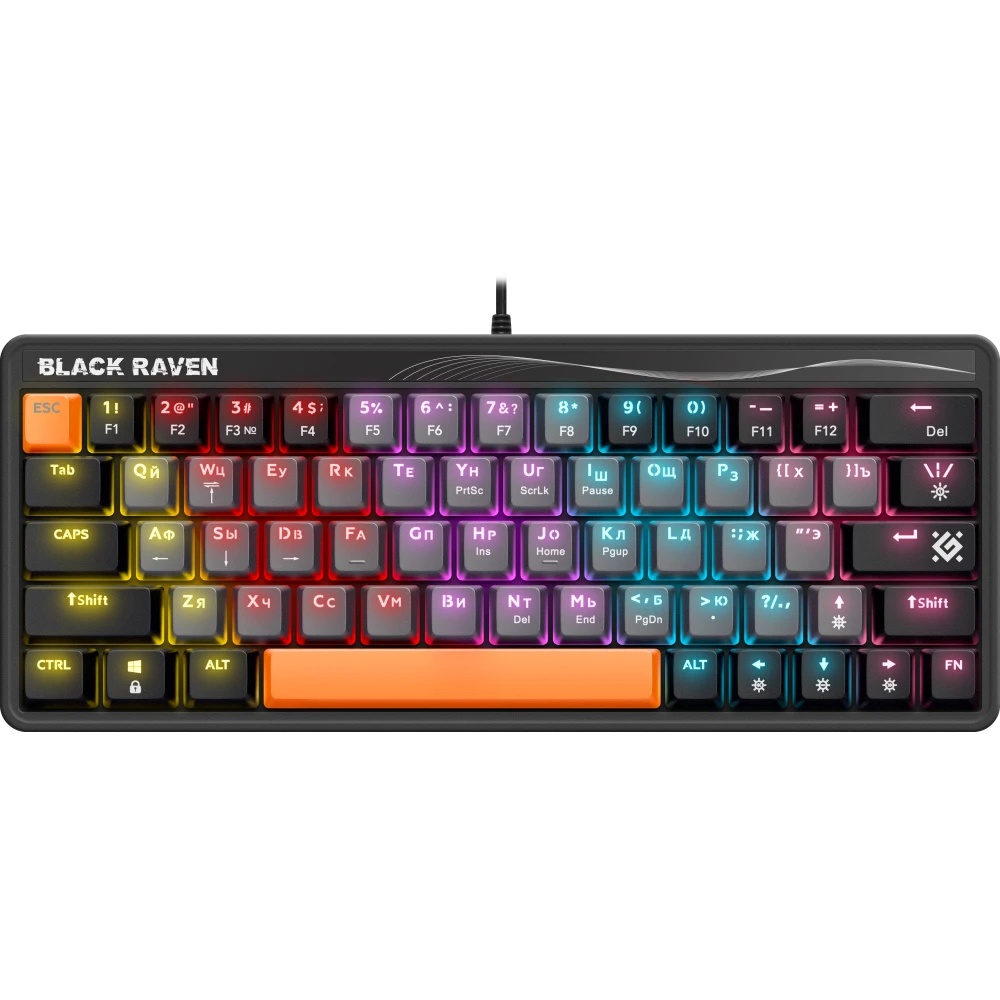 Клавиатура Defender MECHANICAL BLK RAVEN GK-417 RU RGB