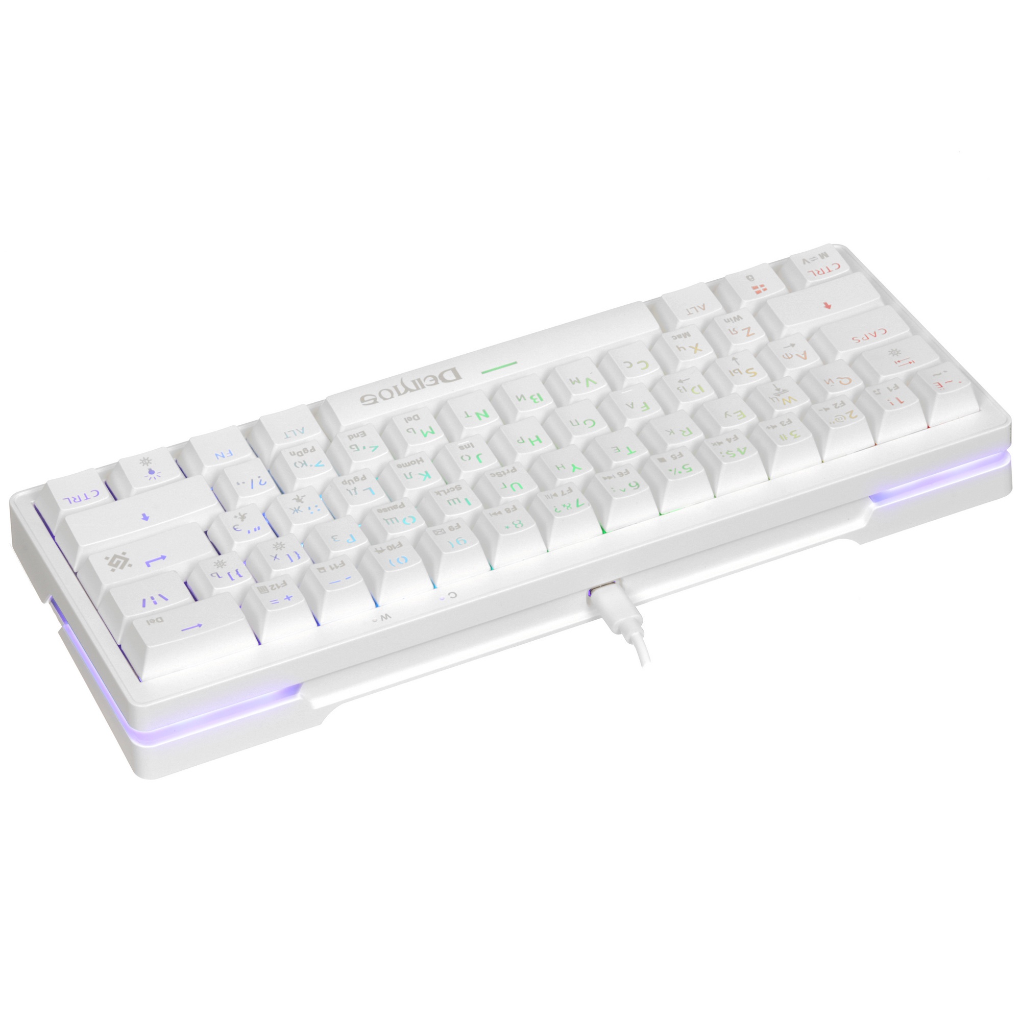 Клавиатура Defender Deimos GK-303  проводная, USB, белый