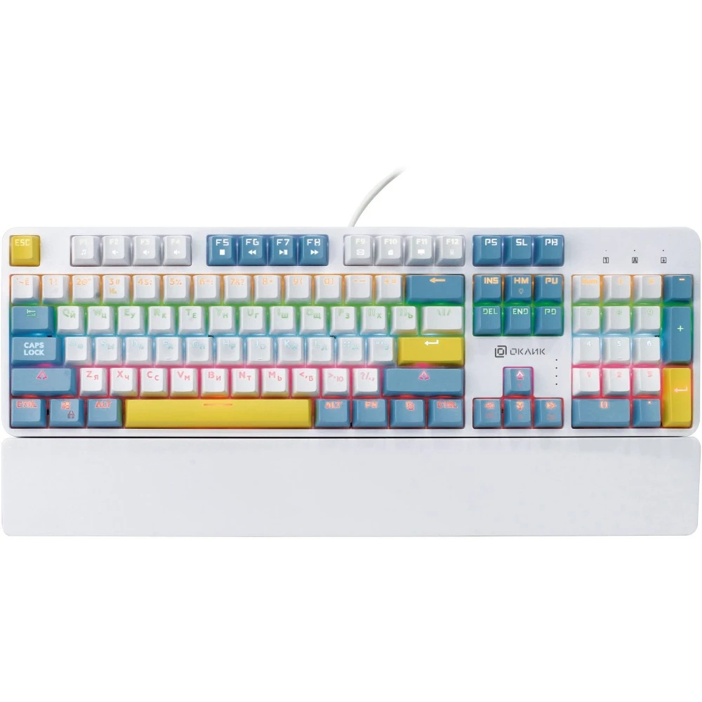 Клавиатура Oklick K951X (1901079) проводная, USB, белый