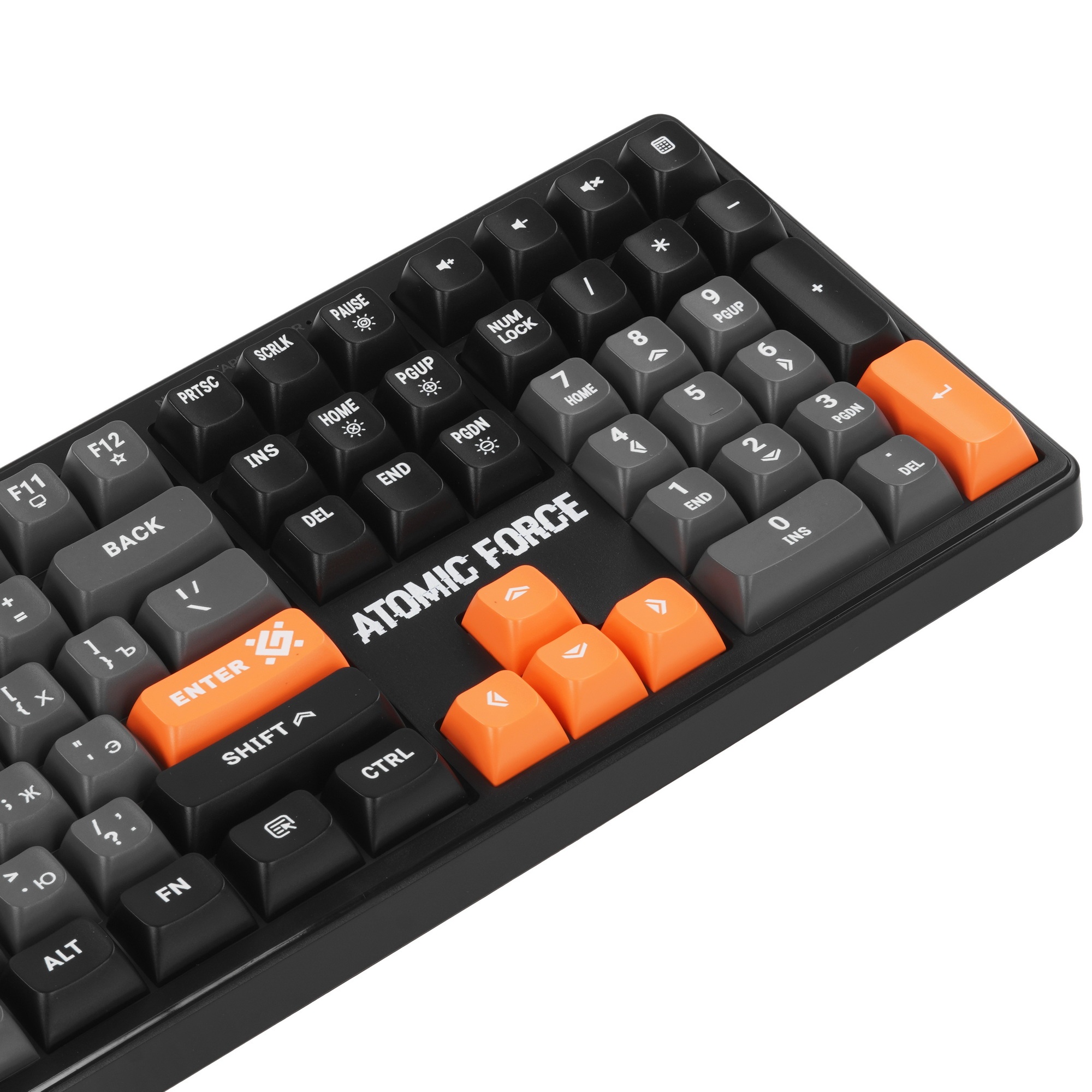 Игровая клавиатура проводная Defender Atomic Force GK-005 RU,чер/сер,108кн+FN,радуж,1.5м