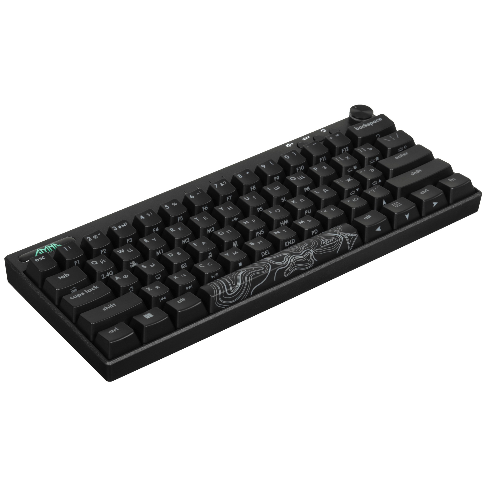 Клавиатура GMNG GG-KB500XW (1910516) беспроводная, USB, Bluetooth/Радиоканал, черный