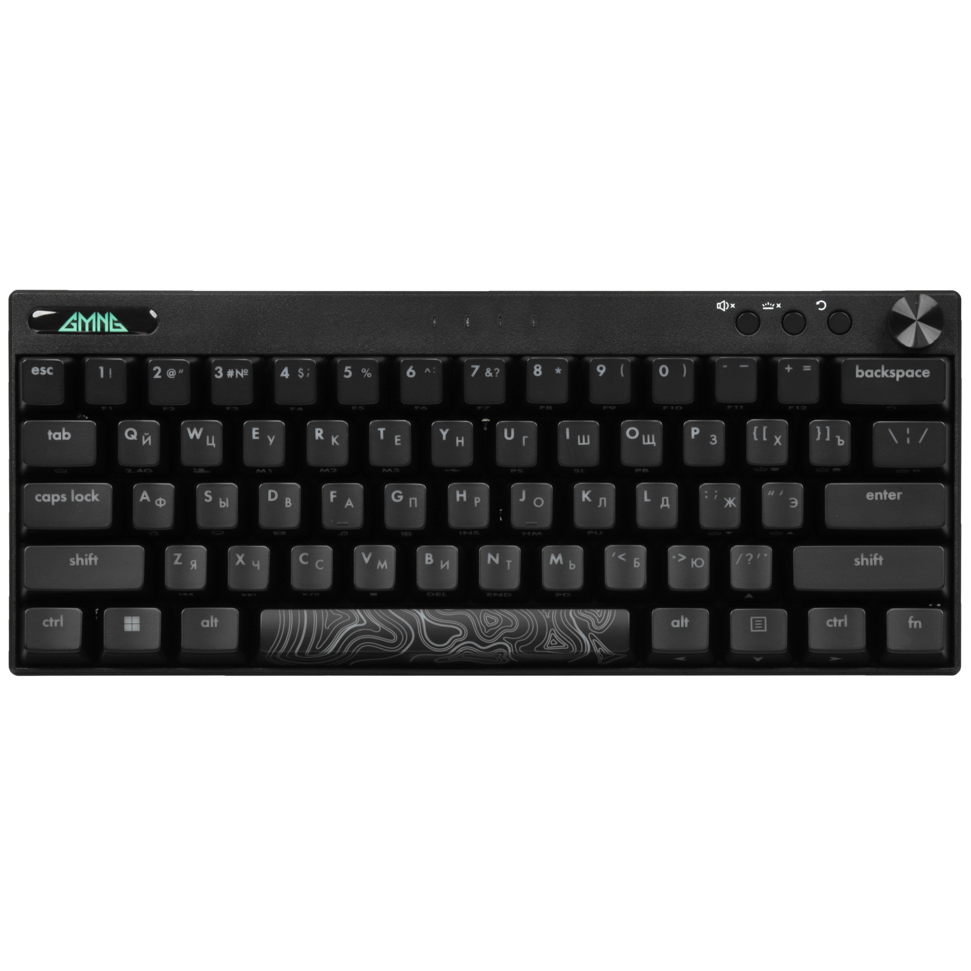 Клавиатура GMNG GG-KB500XW (1910516) беспроводная, USB, Bluetooth/Радиоканал, черный