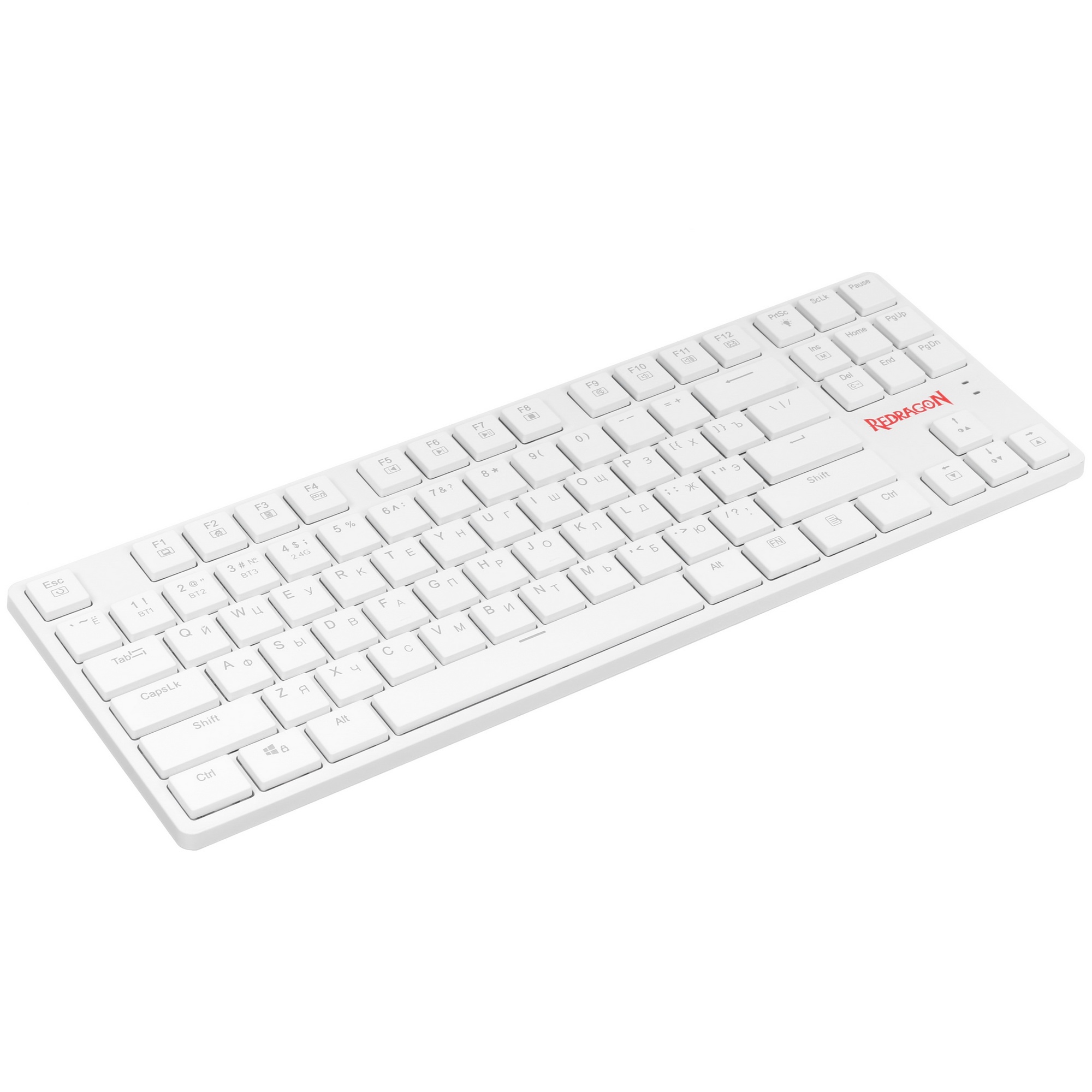 Клавиатура Redragon Anubis  беспроводная, USB, Bluetooth/Радиоканал, белый