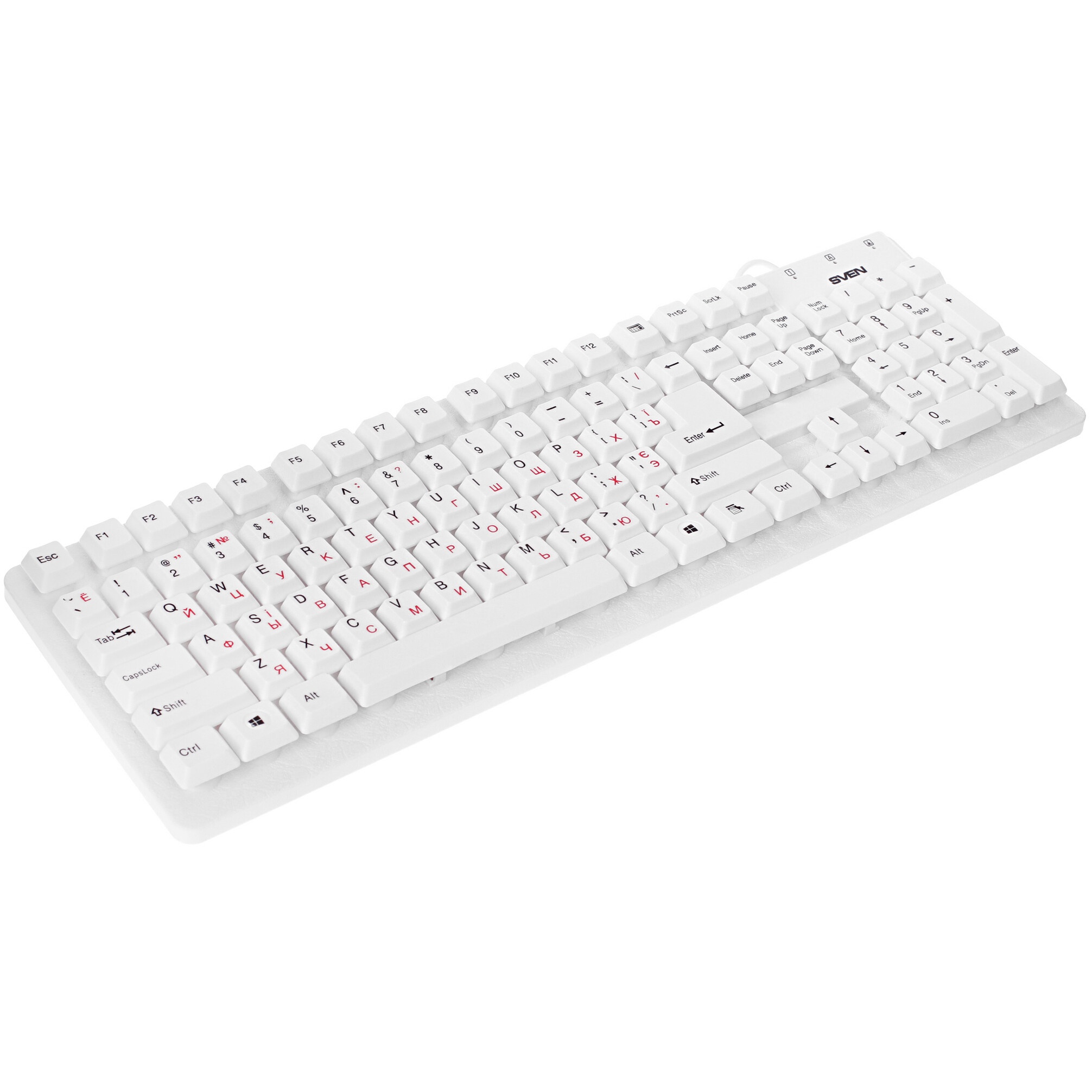 Клавиатура SVEN Standard 301 USB белая