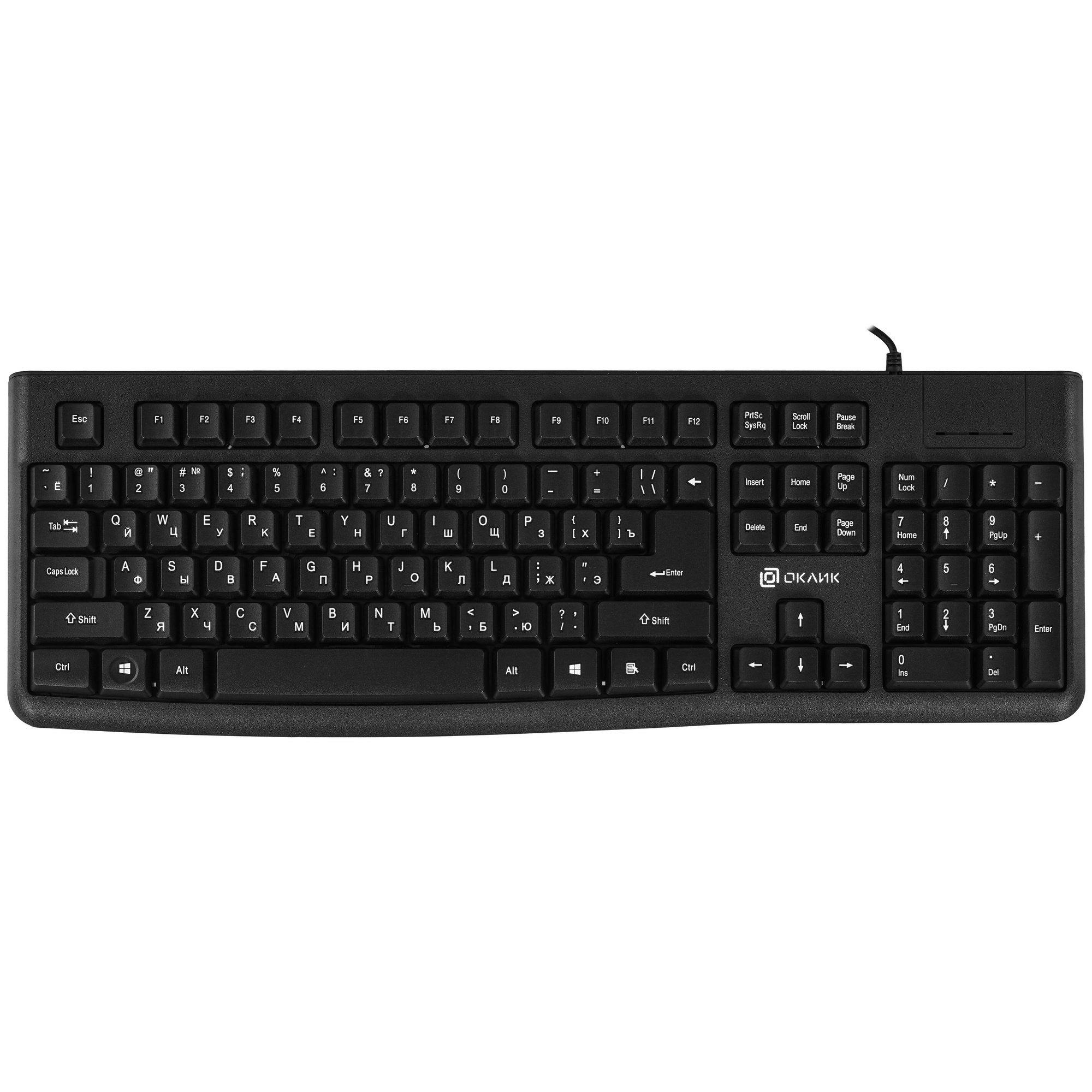 Клавиатура Oklick K135 (1914788) проводная, USB, черный