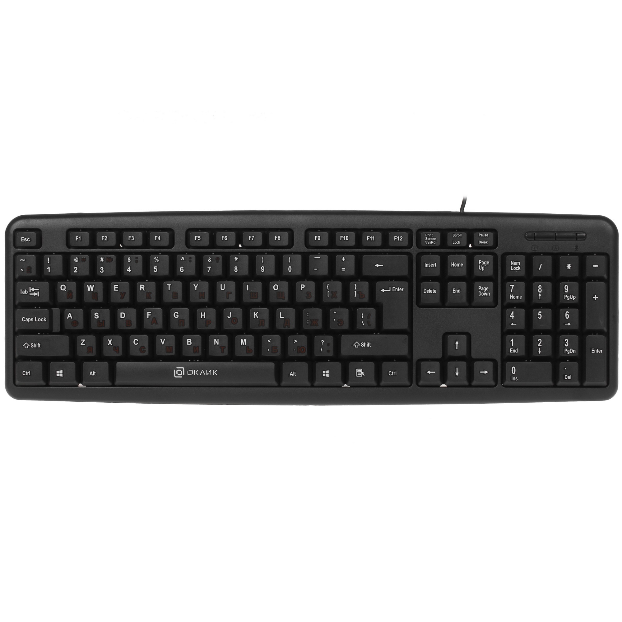 Клавиатура Oklick 90MV2 проводная, USB, черный