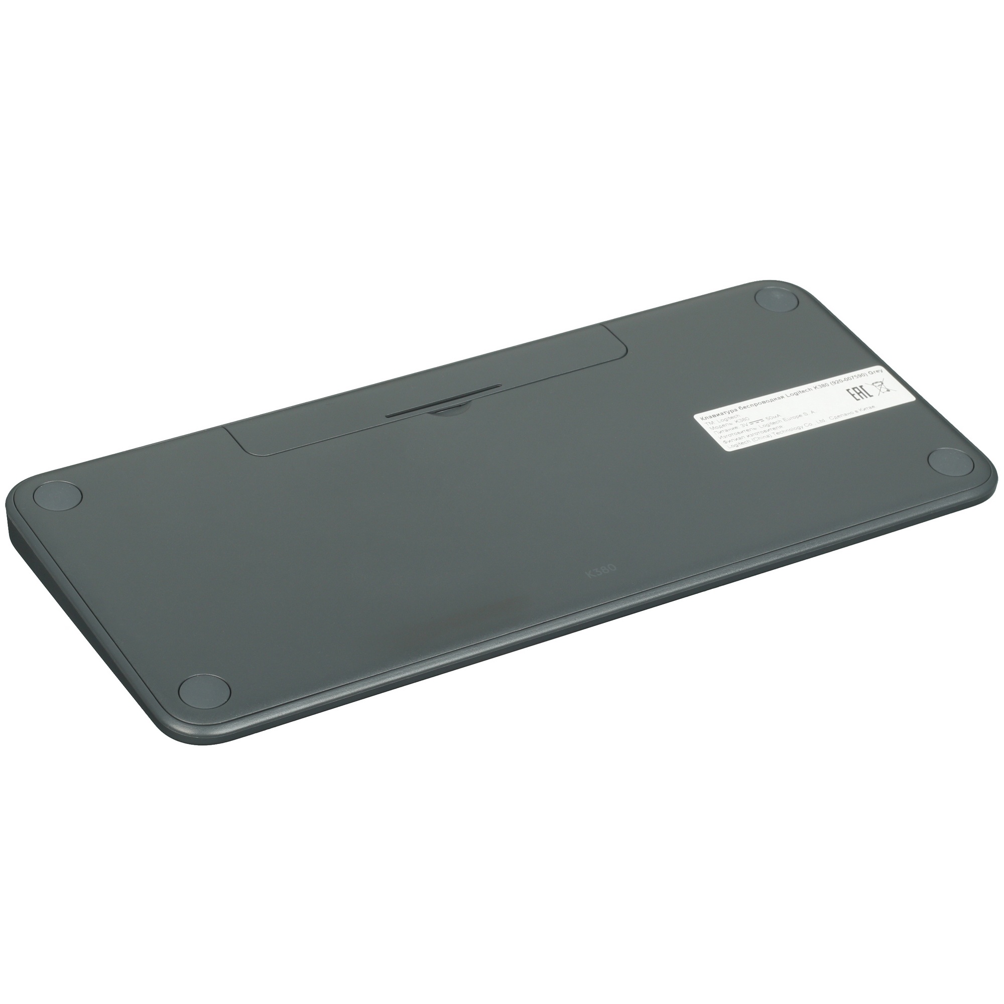 Клавиатура Logitech K380 беспроводная, Bluetooth, темно-серый