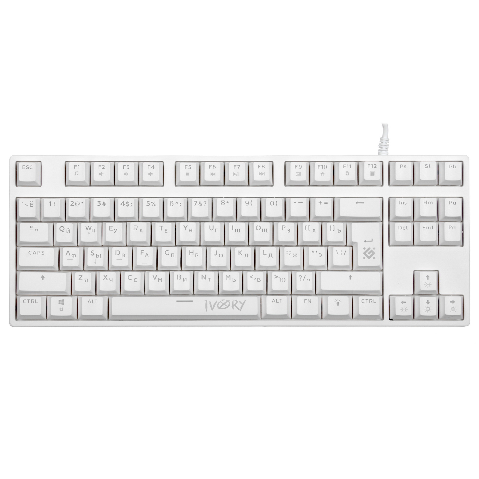 Клавиатура Defender IVORY GK-579 проводная USB белая