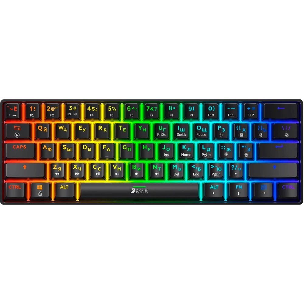 Клавиатура Oklick K713X проводная, USB, черный