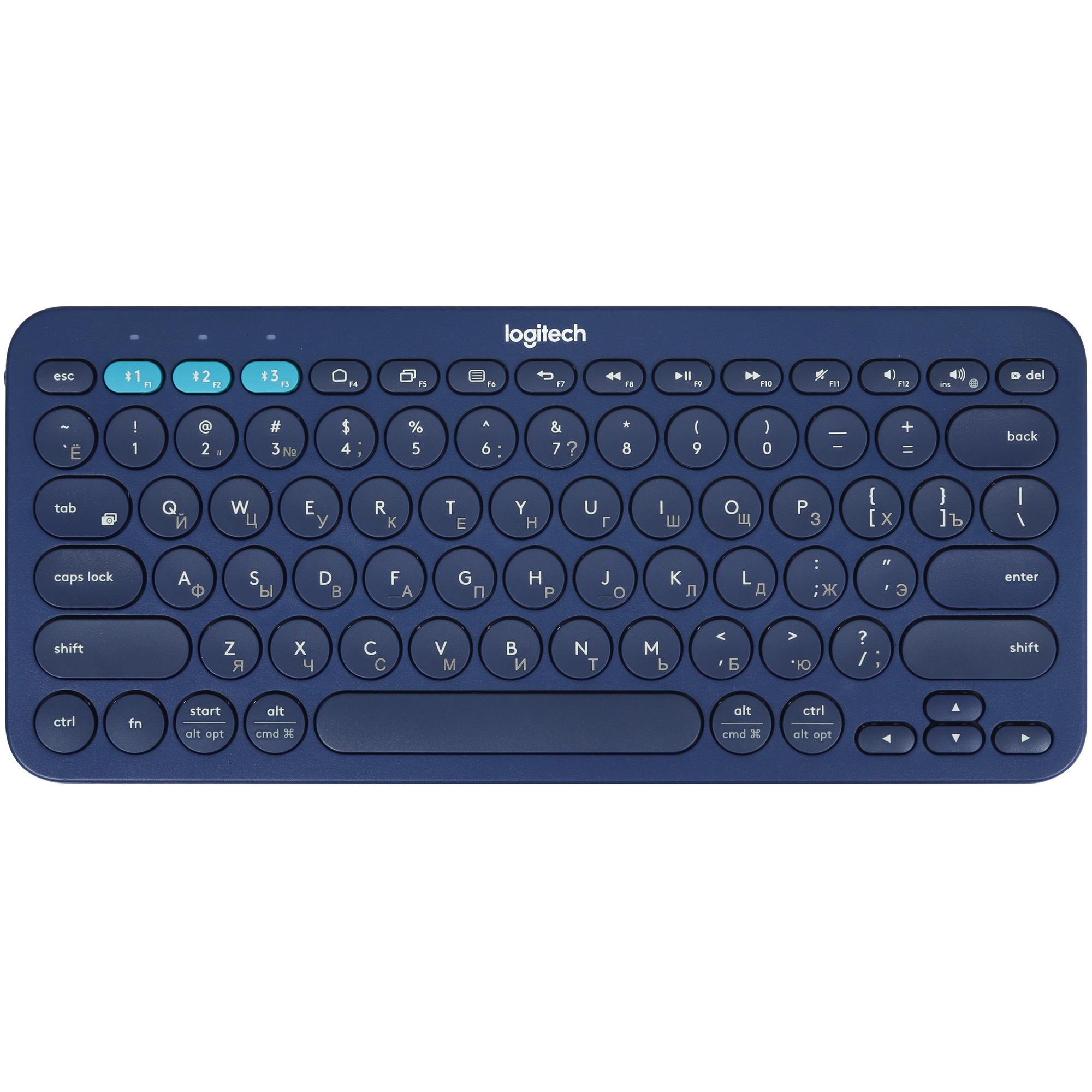 Клавиатура Logitech K380 беспроводная, Bluetooth, белый